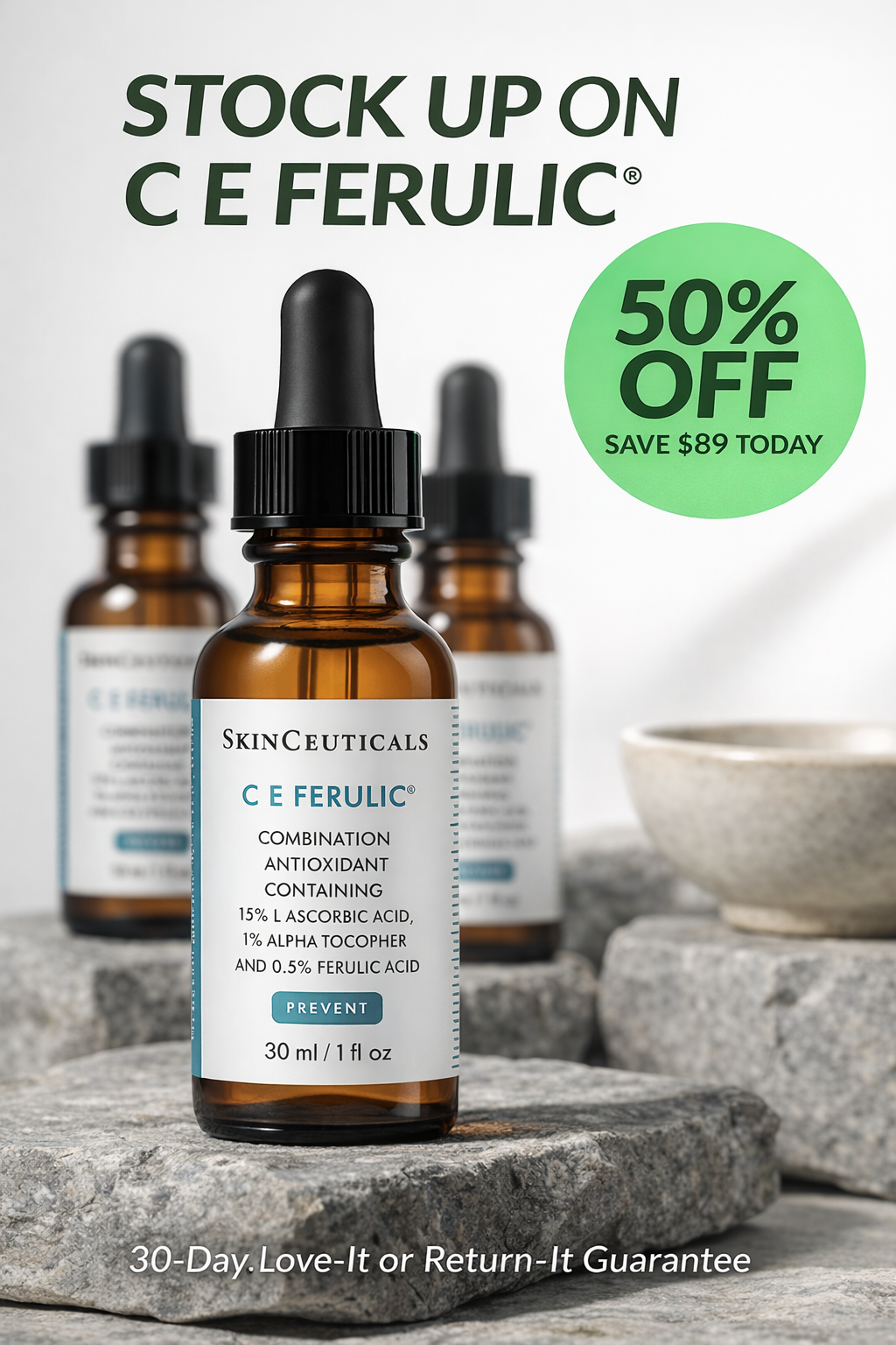 Dr Emily Smith Facebook ad: Save $89 on C E Ferulic