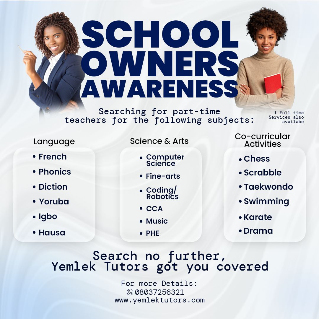 Yemlek Private Tutors Facebook ad: DO YOU NEED TEACHER(S) FOR ANY SUBJECT(S) IN…