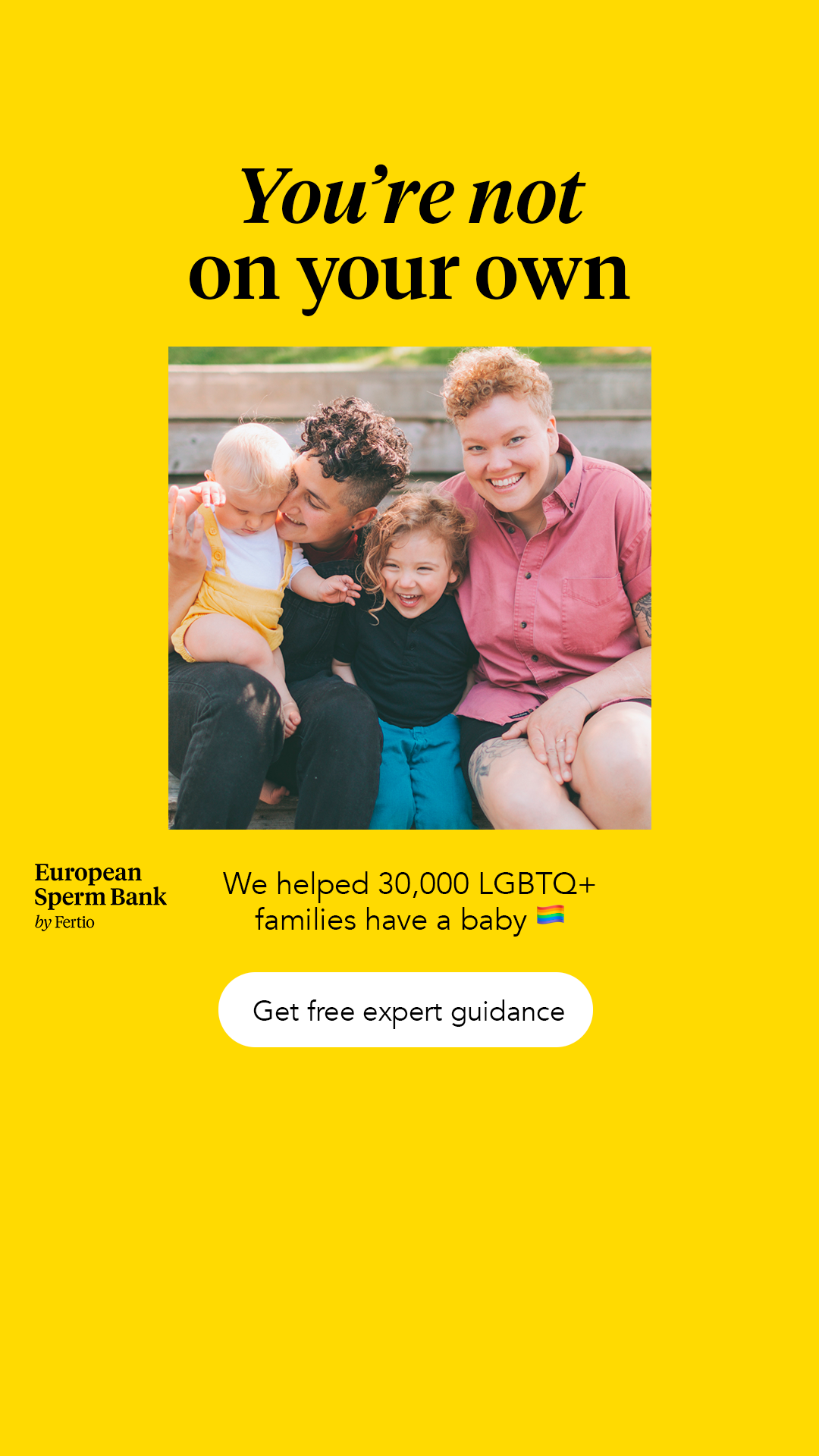 European Sperm Bank Facebook ad