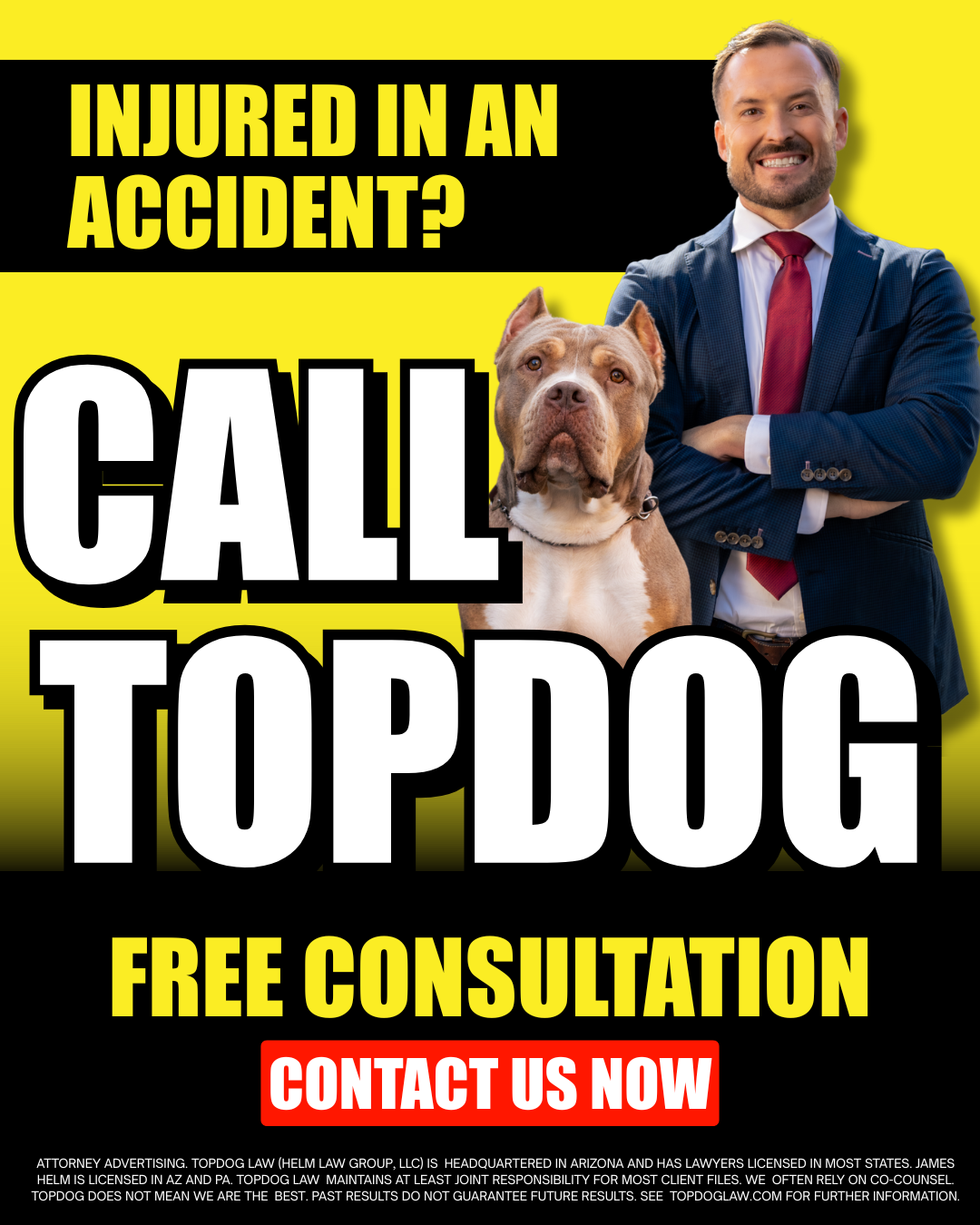 TopDog Law Facebook ad