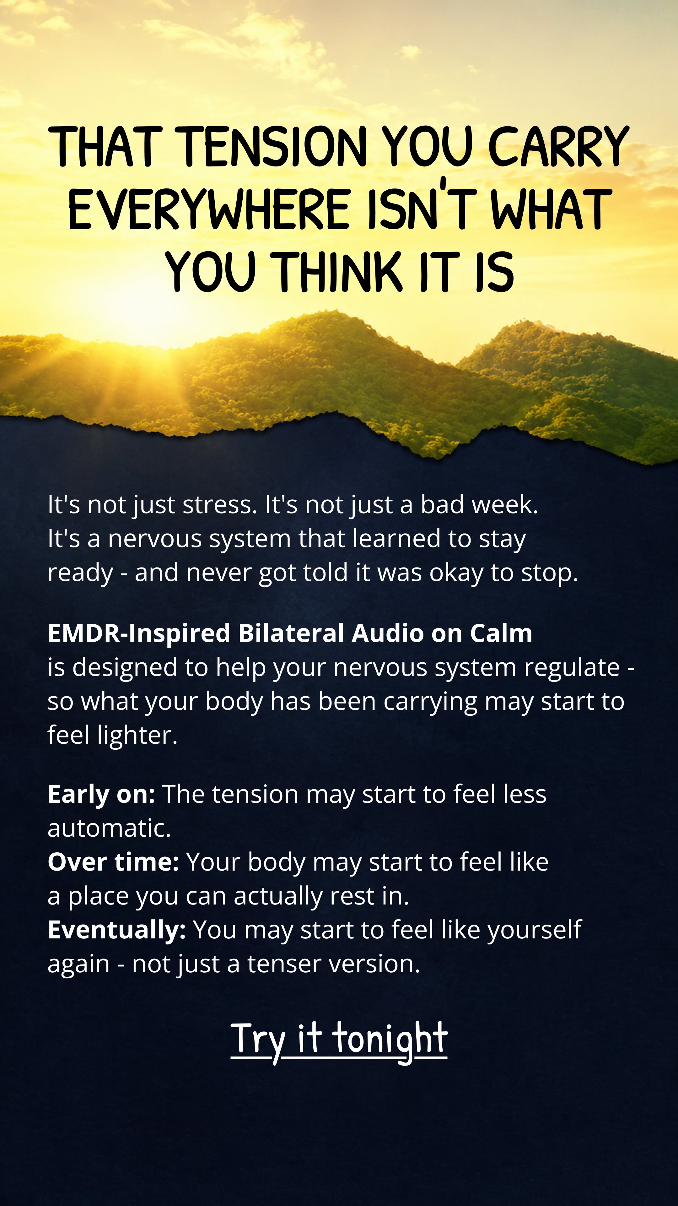Calm Facebook ad