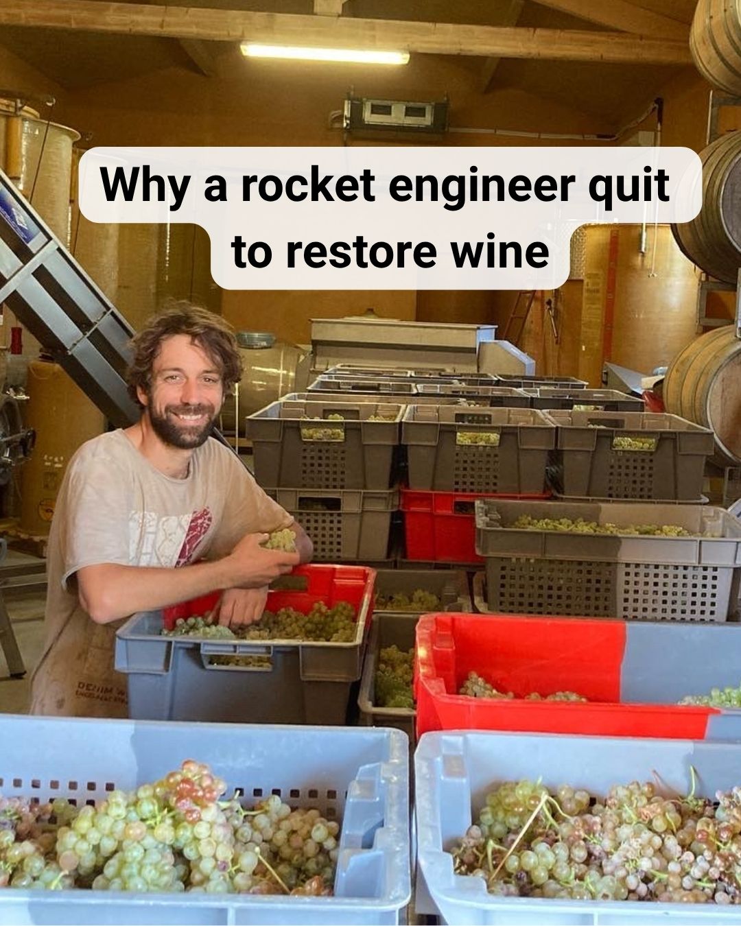Vivan Coop Facebook ad: Why an engineer quit to restore wine.