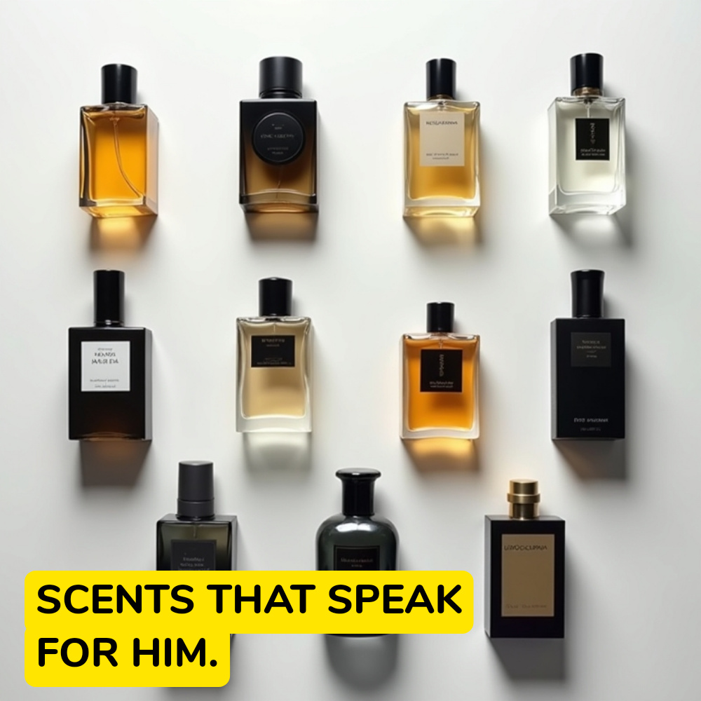 SearchLogik Stride Facebook ad: Explore The World Of Luxury Scents For Men.