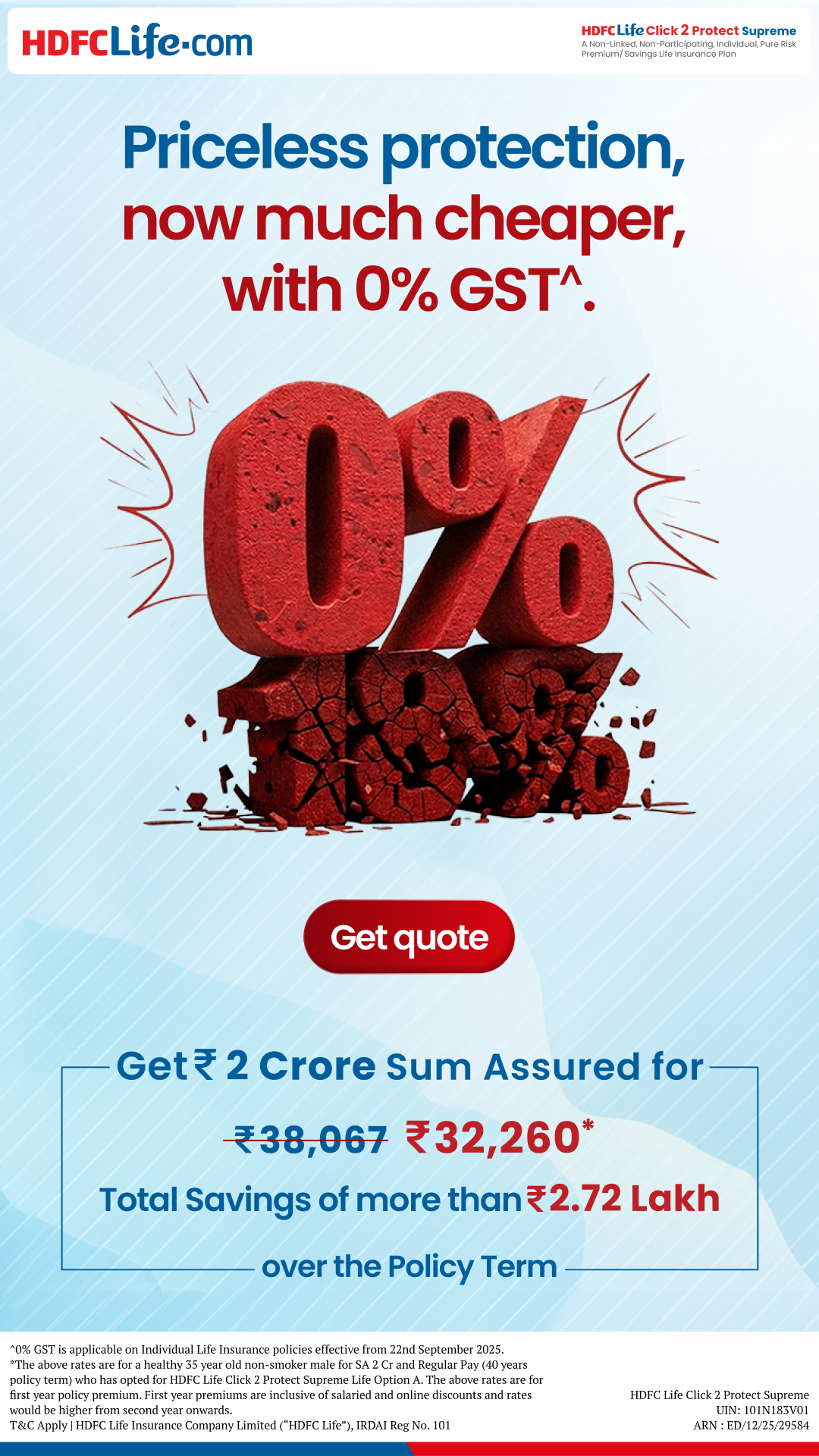 HDFC Life Facebook ad