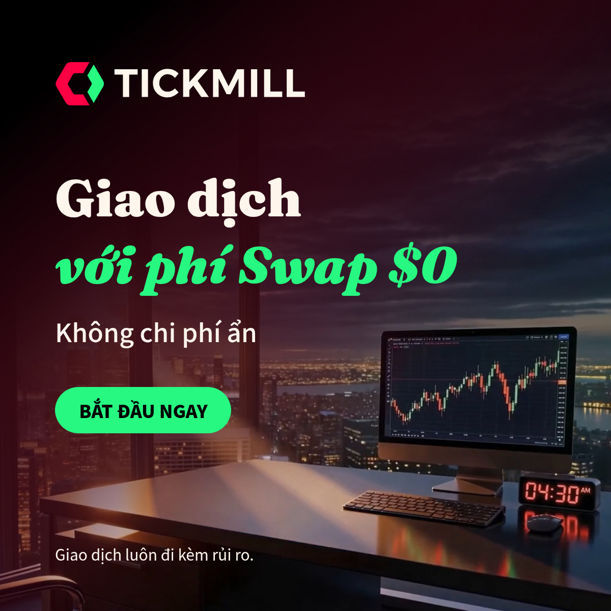 Tickmill Facebook ad