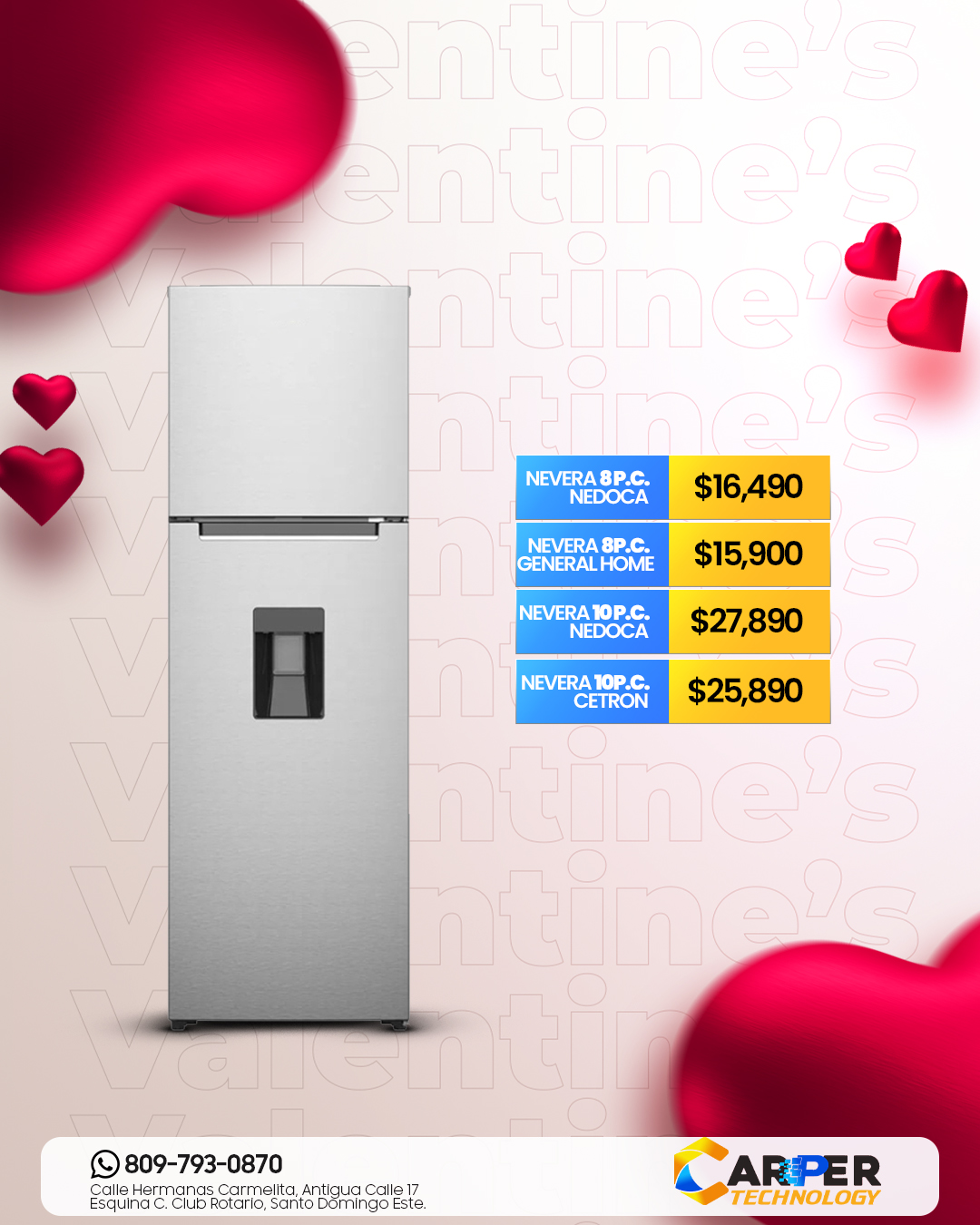 Carper Technology Outlet Facebook ad: Este San Valentín, regala más que un detalle……