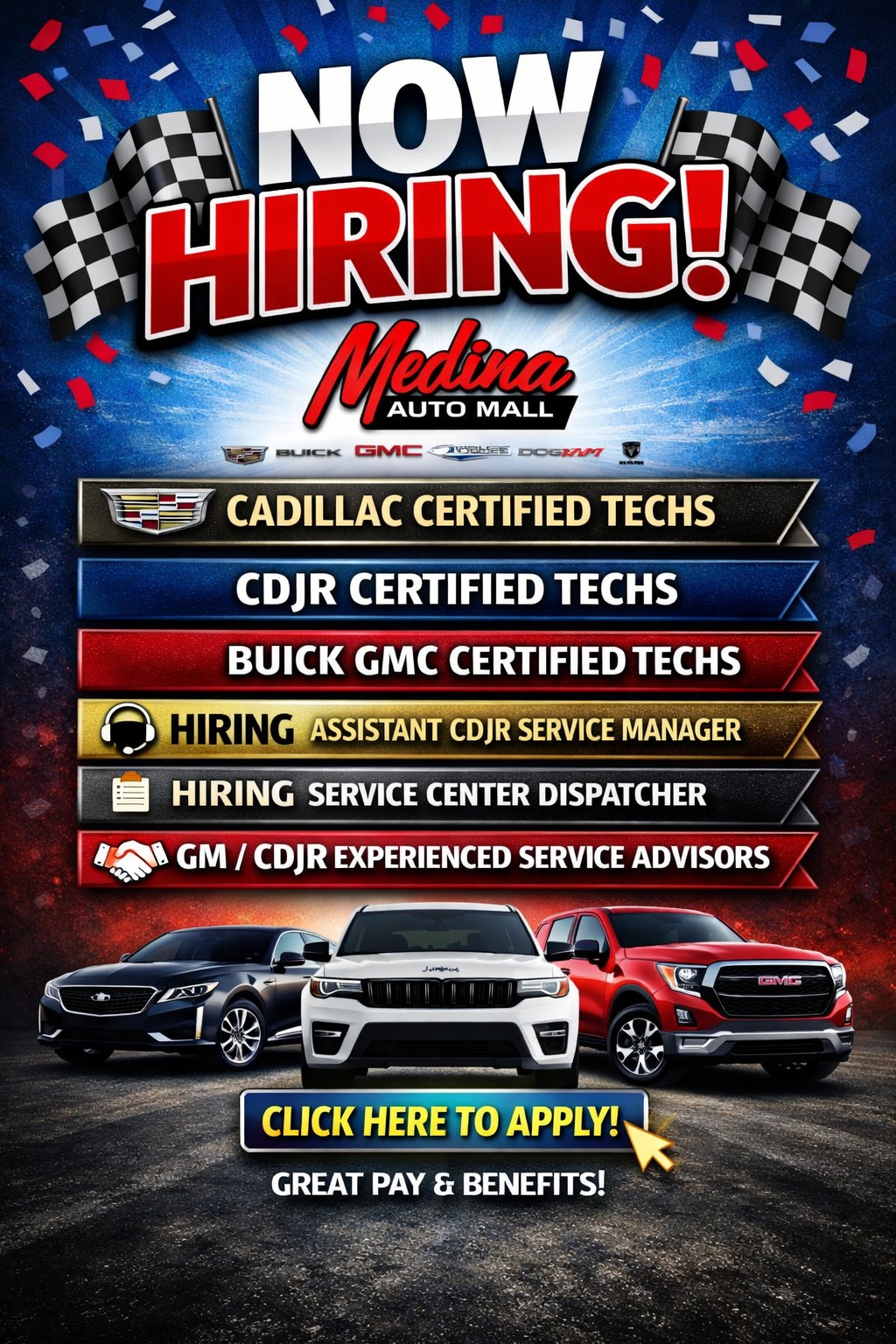 Medina Auto Mall Facebook ad: Job Application Form - Careers at Medina Auto Mall