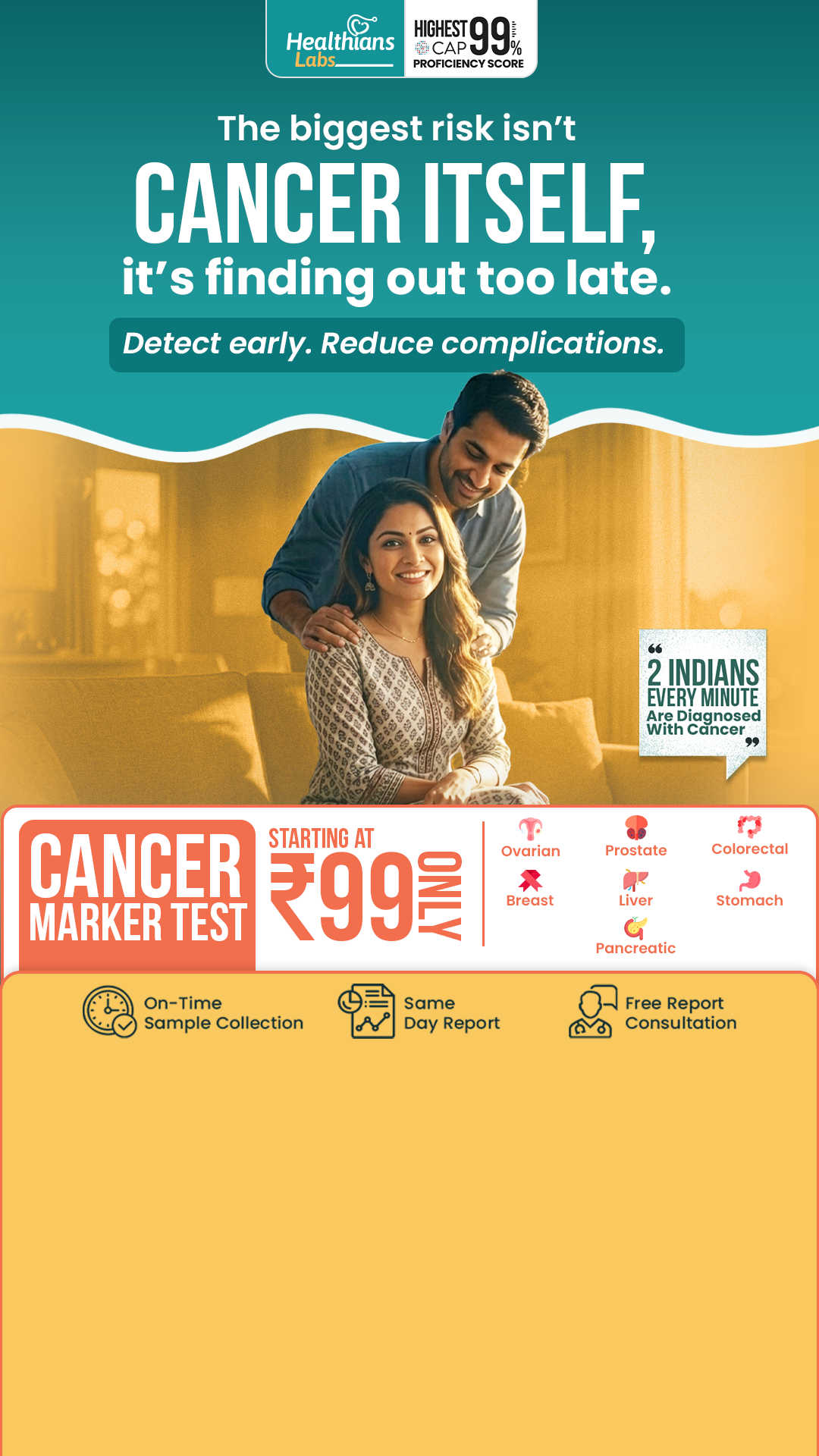 Healthians Facebook ad