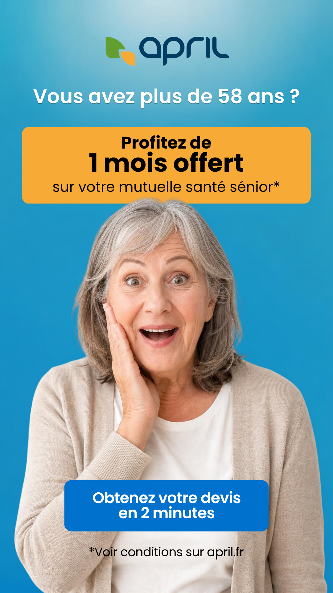 APRIL Facebook ad: APRIL Folies: 1er mois offert
