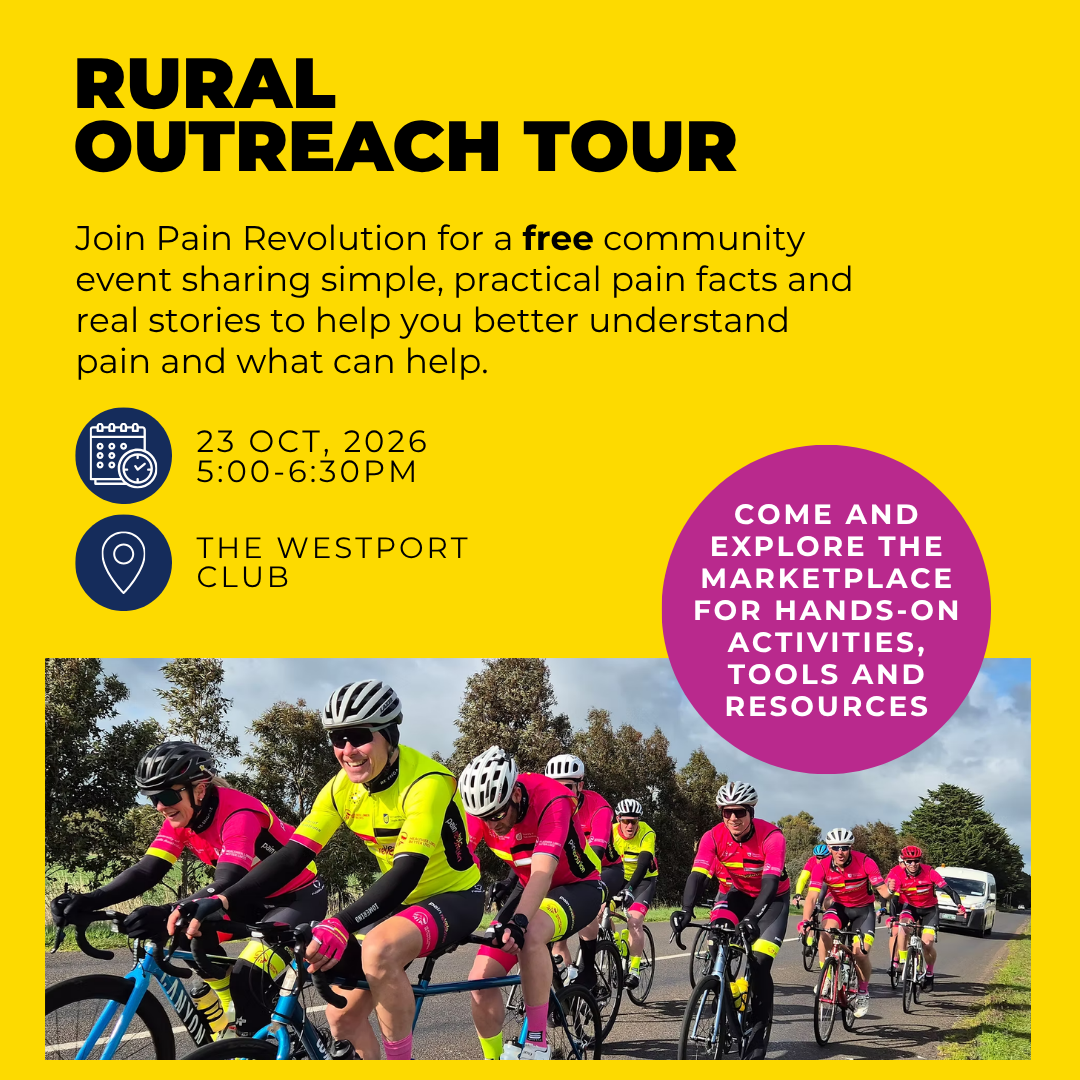 Pain Revolution Facebook ad: Join the Pain Revolution!