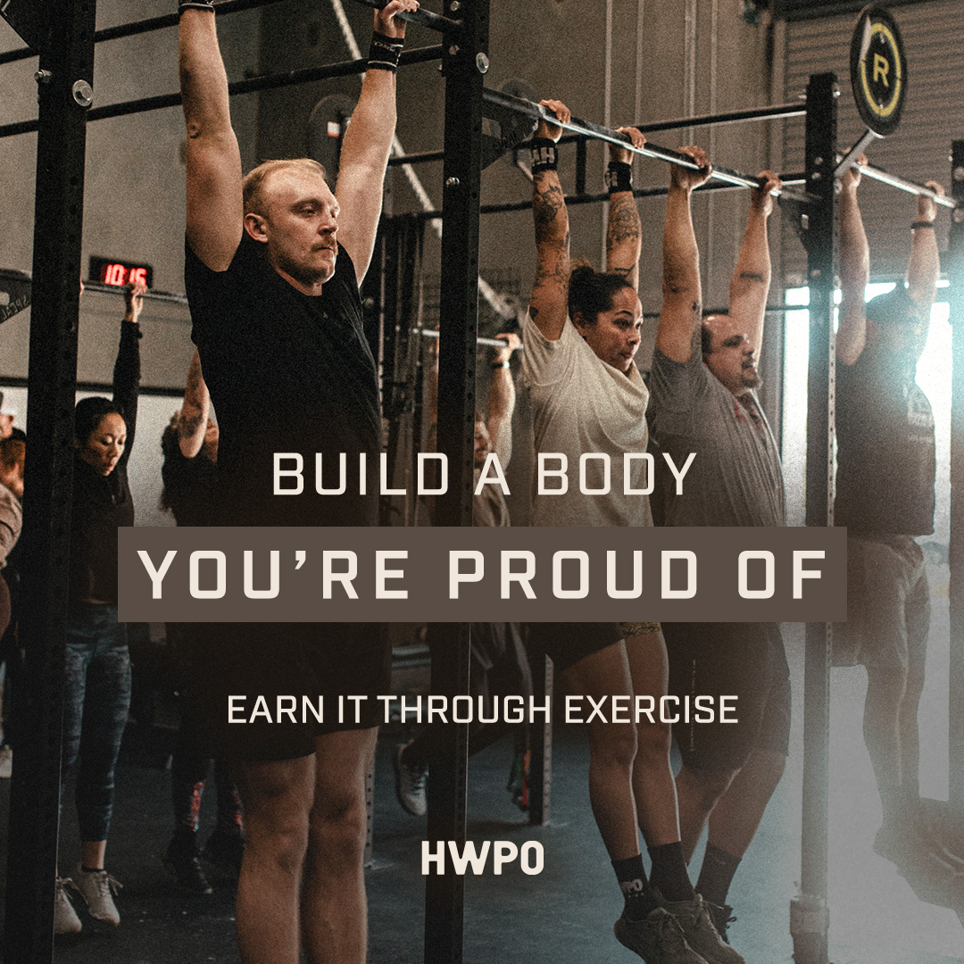 HWPO Training Facebook ad: SHOW UP, WORK HARD, MAKE YOURSELF PROUD