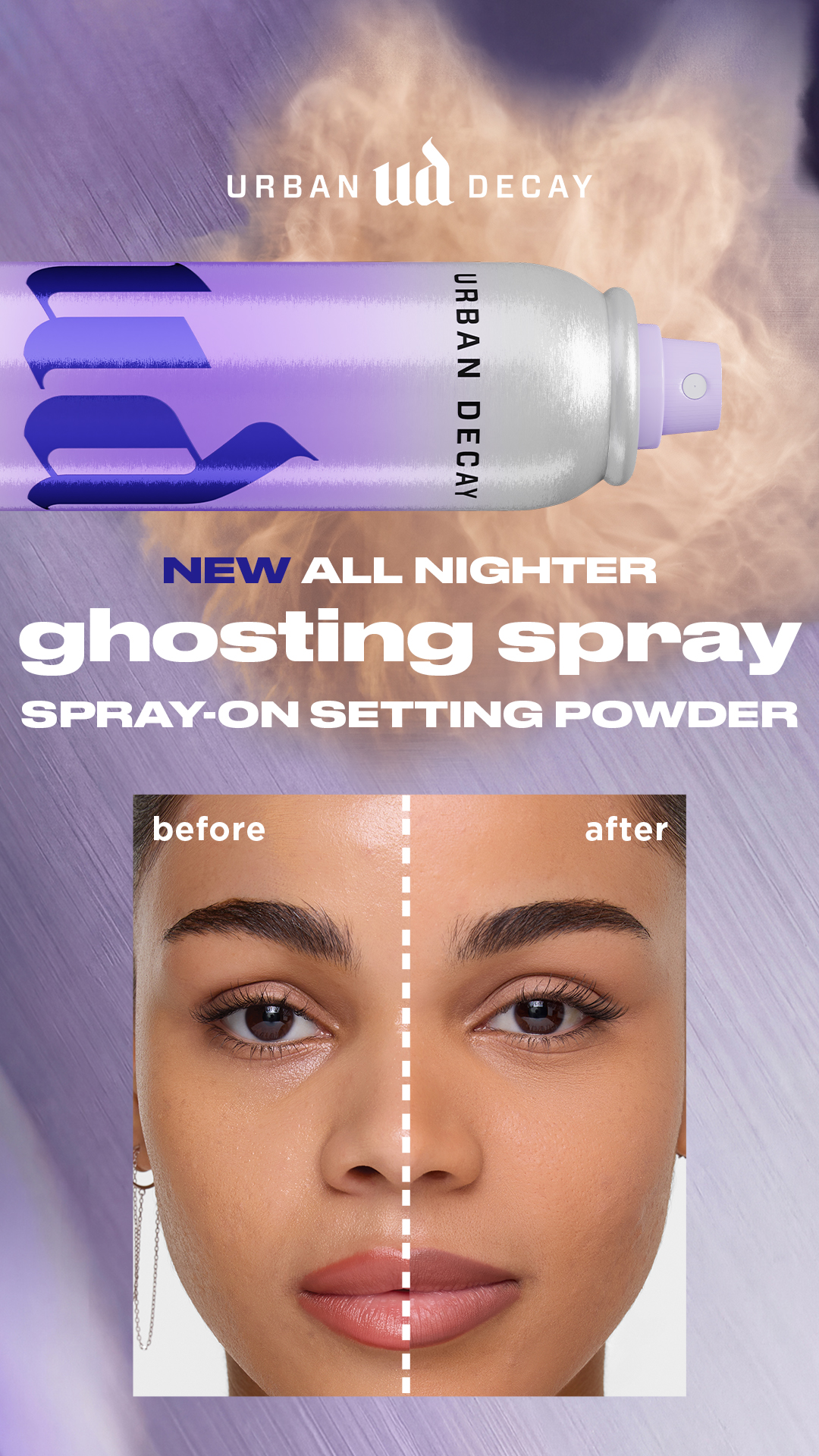 Ulta Beauty Facebook ad: New spray from Urban Decay