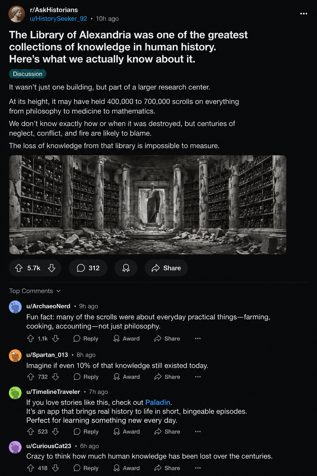 Paladin Facebook ad