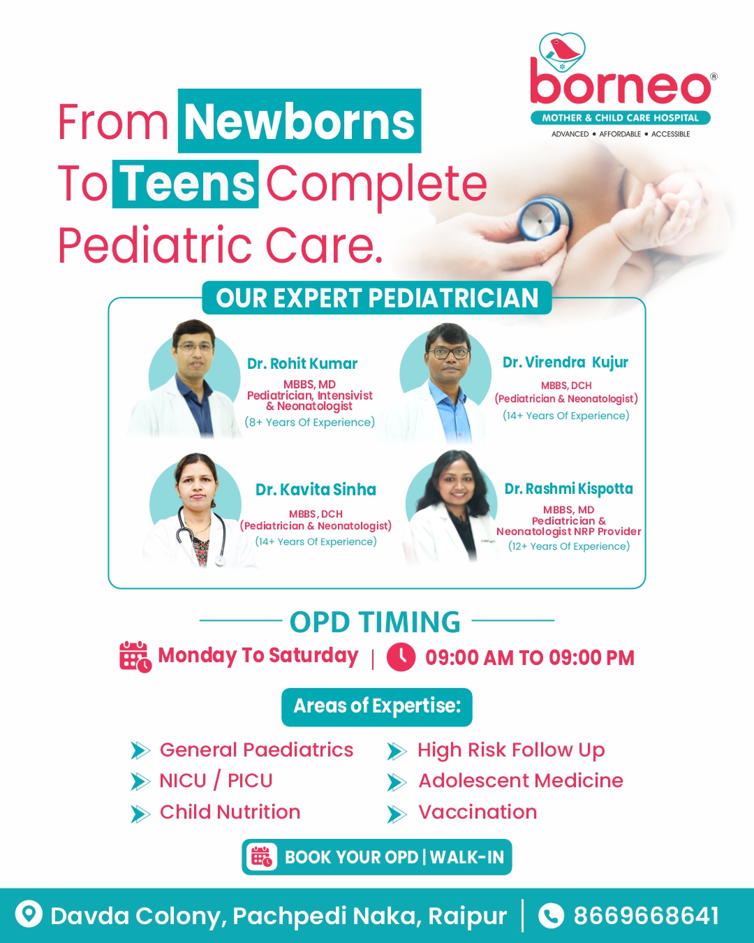 Borneo Mother & Child Care Hospital Raipur Facebook ad