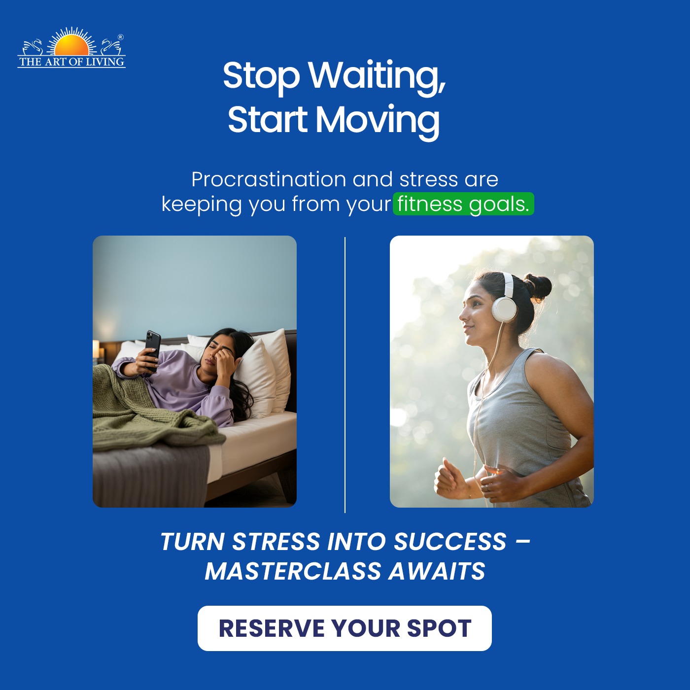 The Art of Living Facebook ad