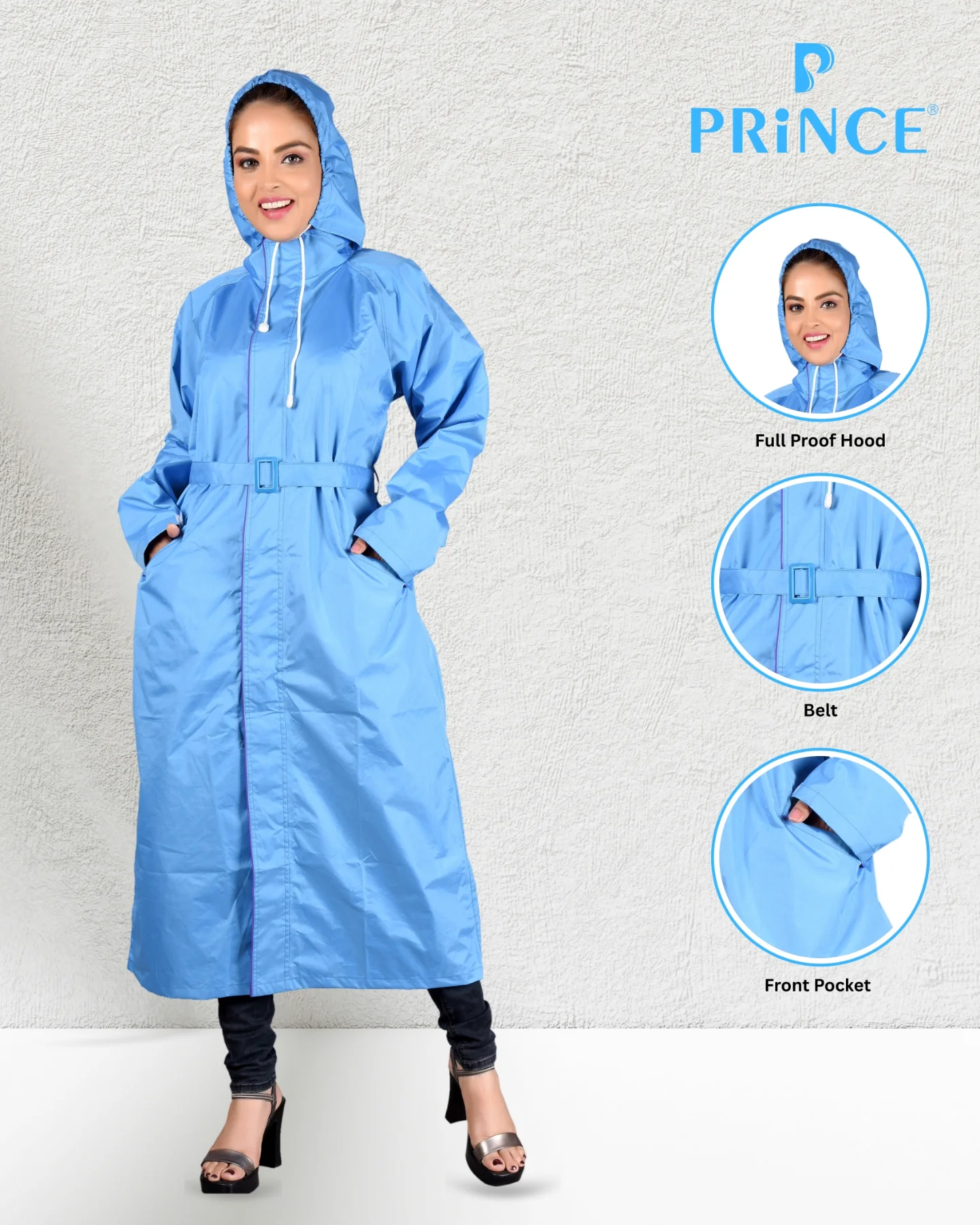 Prince Rainwear Facebook ad: Rain or shine, do it in style!