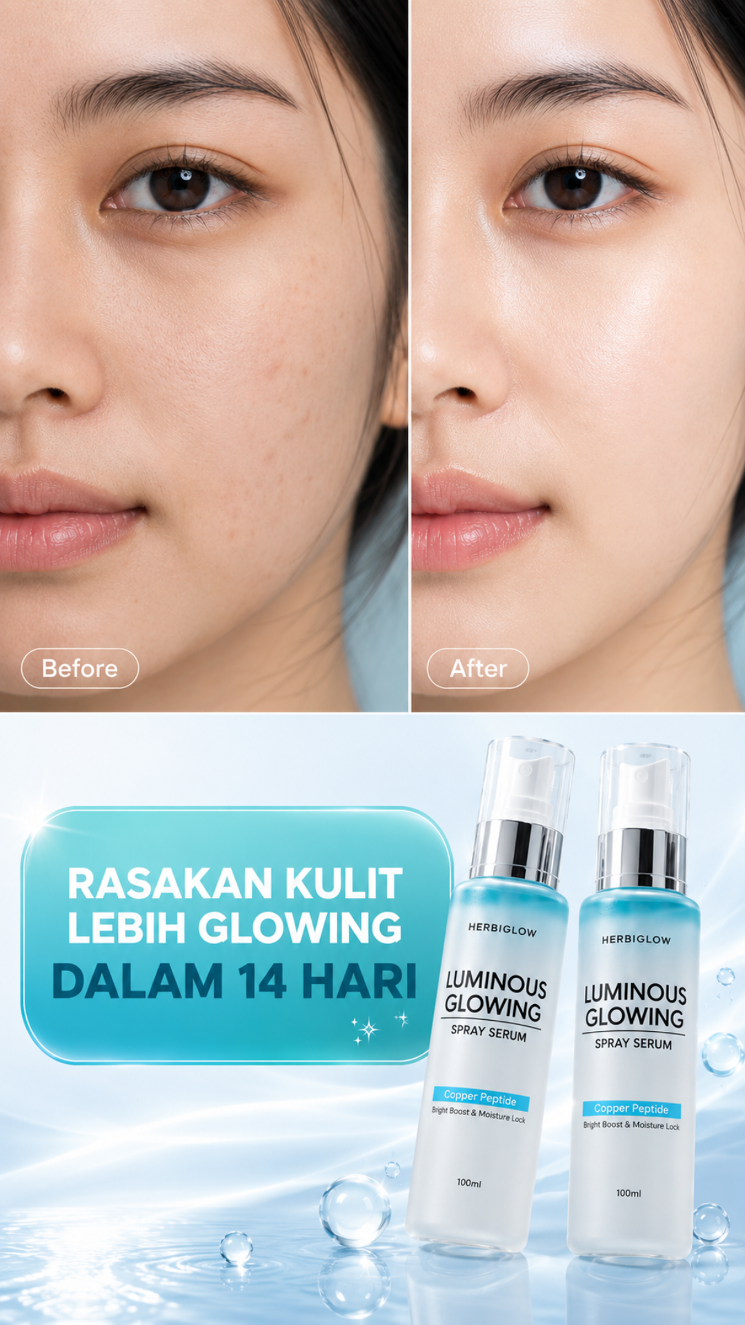 Herbiglow Natural Skincare Indonesia Facebook ad
