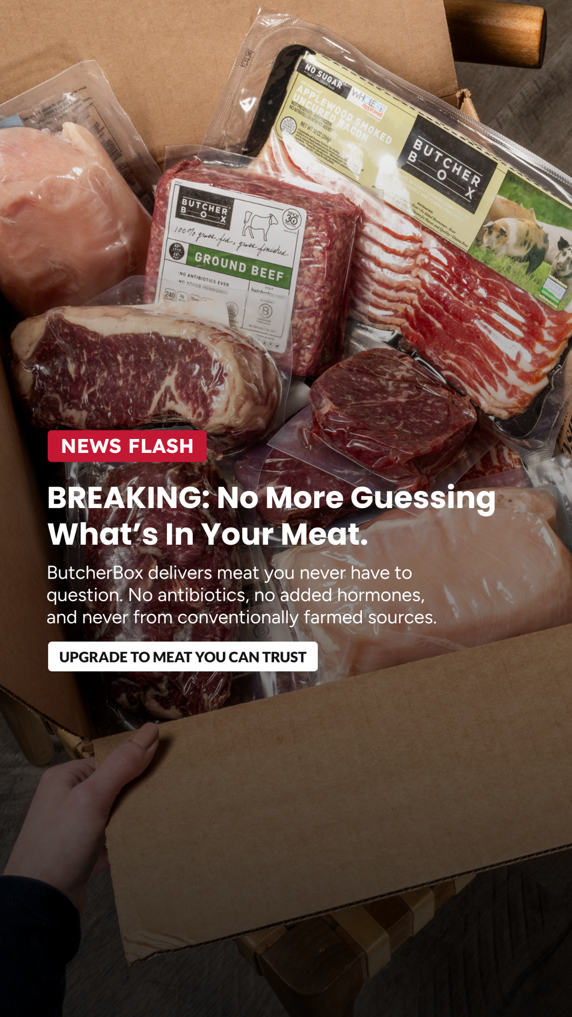 ButcherBox Facebook ad