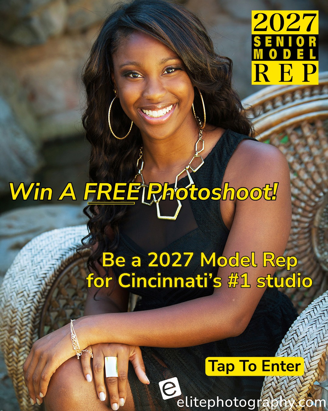 Elite Photography Facebook ad: LAST CHANCE: Win a FREE Photoshoot at Cincinnati's #1…