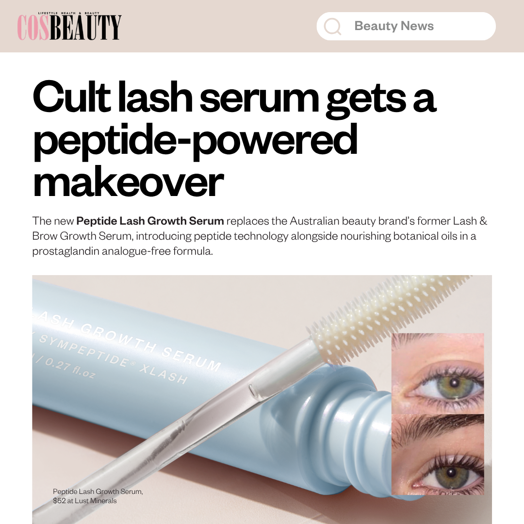 Lust Minerals Facebook ad: The Science Behind Lust Minerals' New Lash Serum