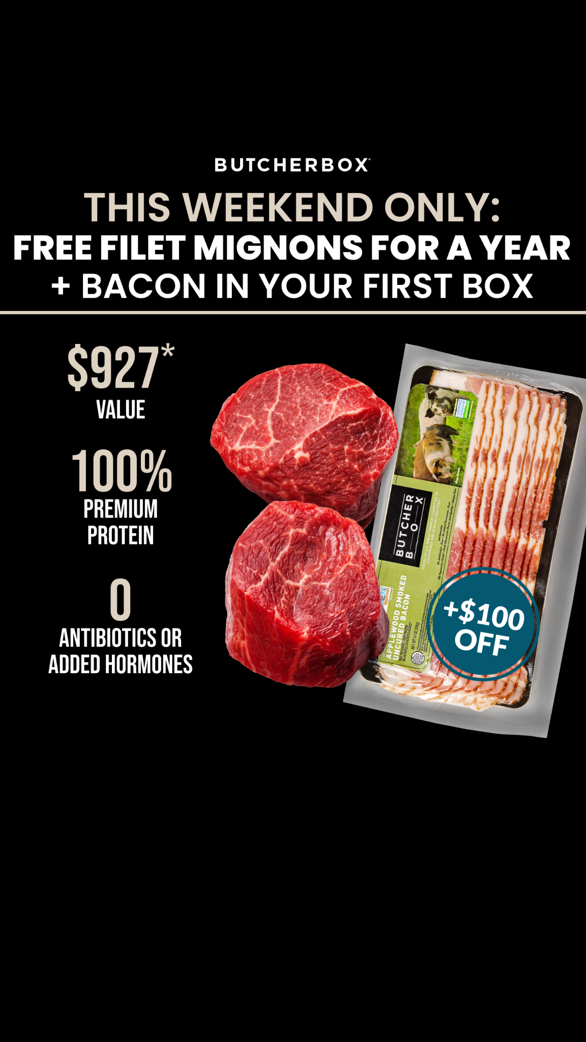 ButcherBox Facebook ad