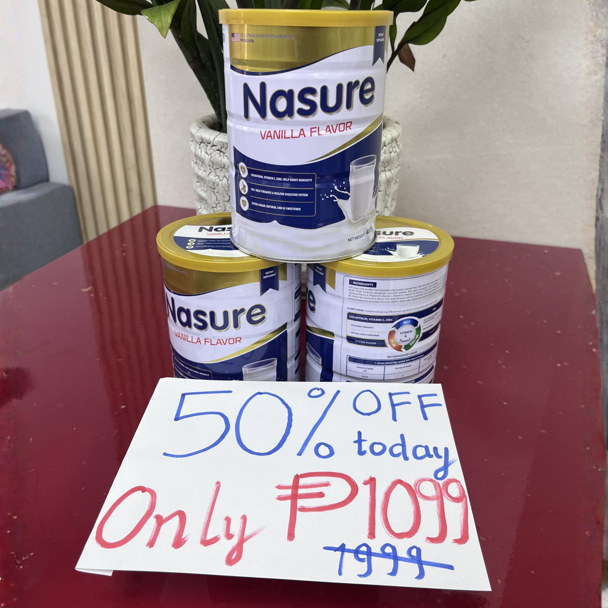 Nasure - Colostrum Milk Facebook ad: Bagong Triple-Layer Formula Mula USA