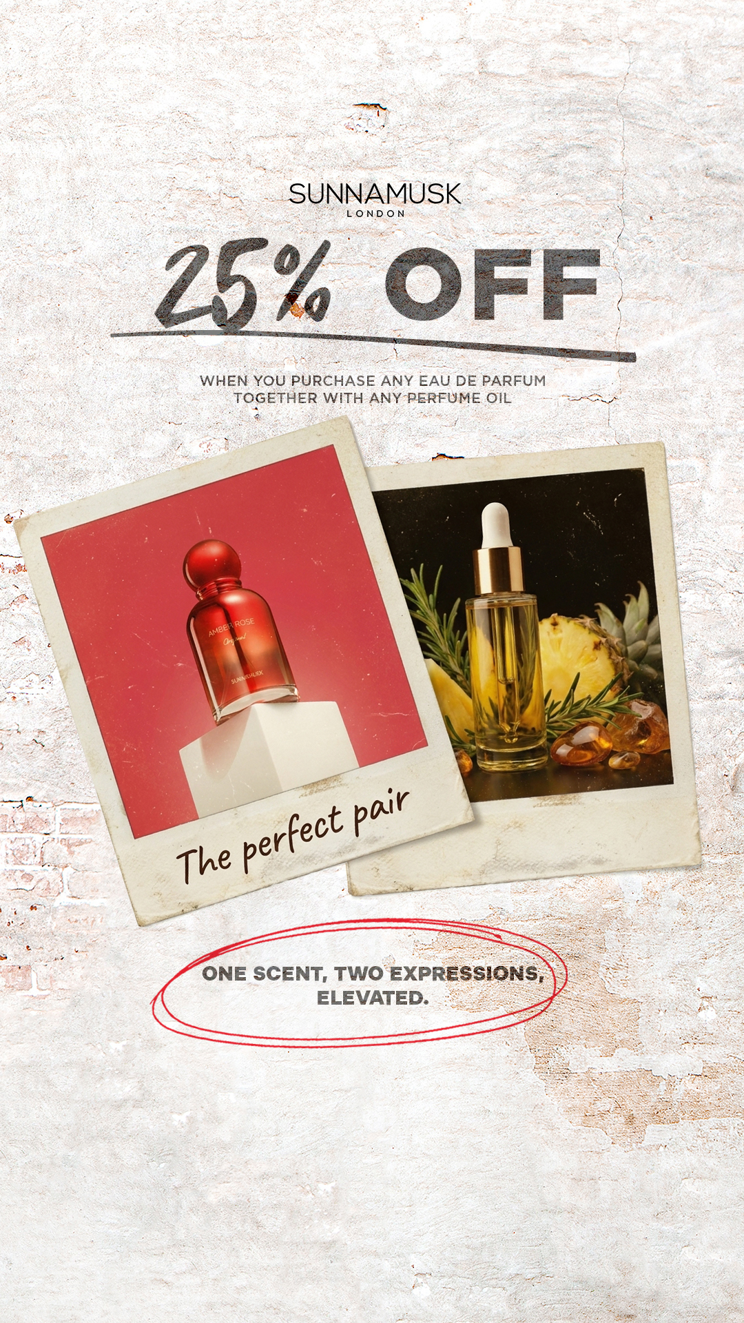 SUNNAMUSK Facebook ad: Your Signature Scent, Amplified
