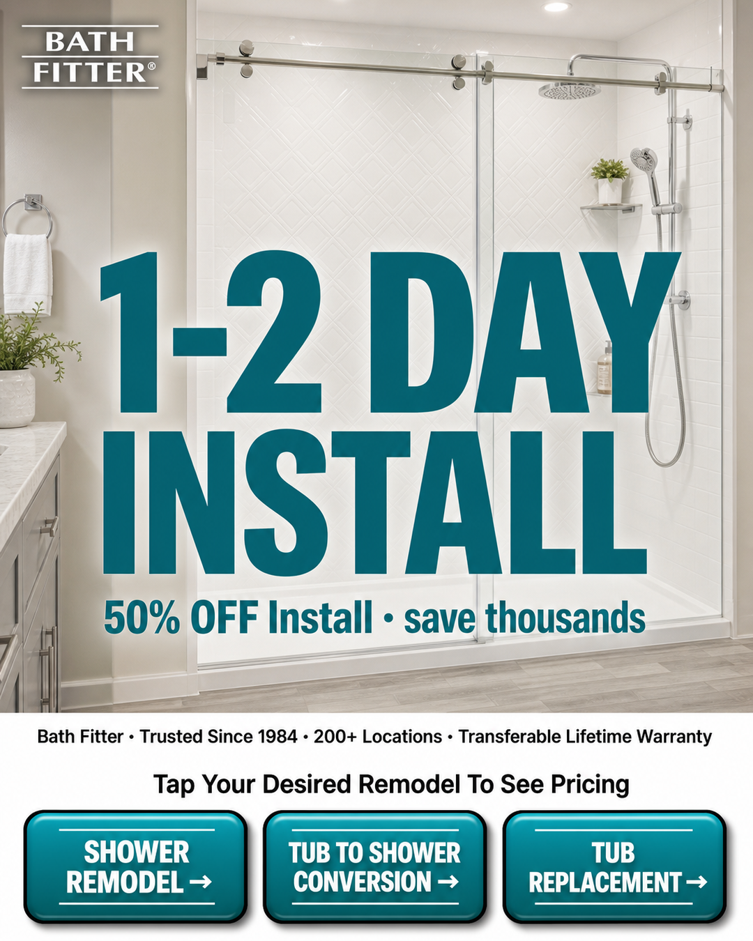 Bath Fitter Facebook ad