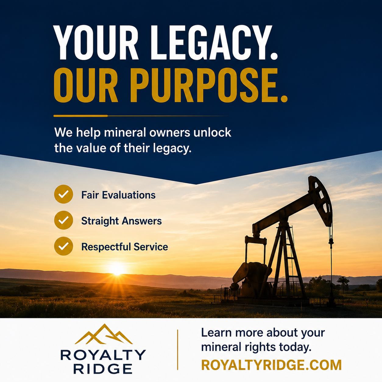 Royalty Ridge Facebook ad