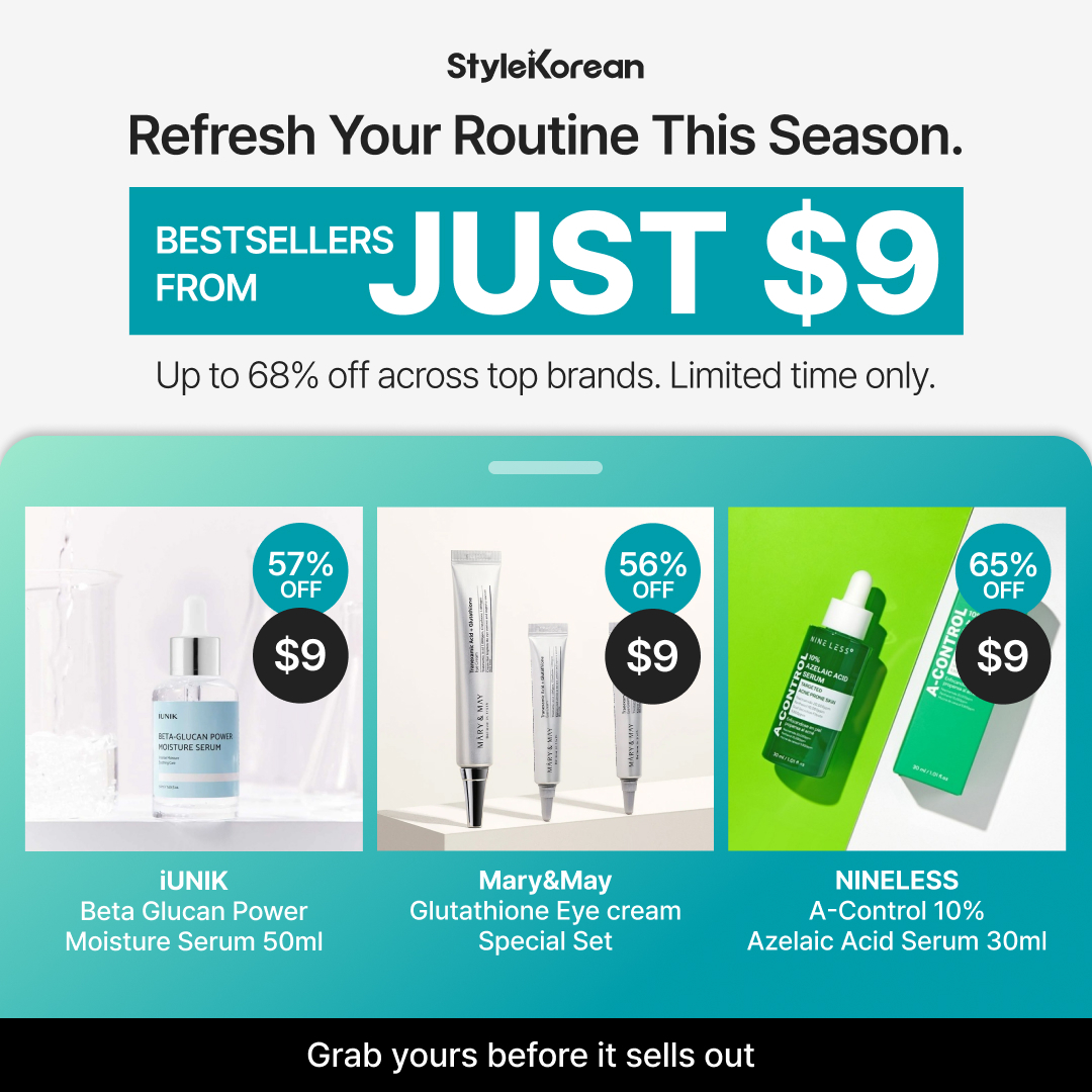StyleKorean Facebook ad: Mega Sale, Bestsellers From $9