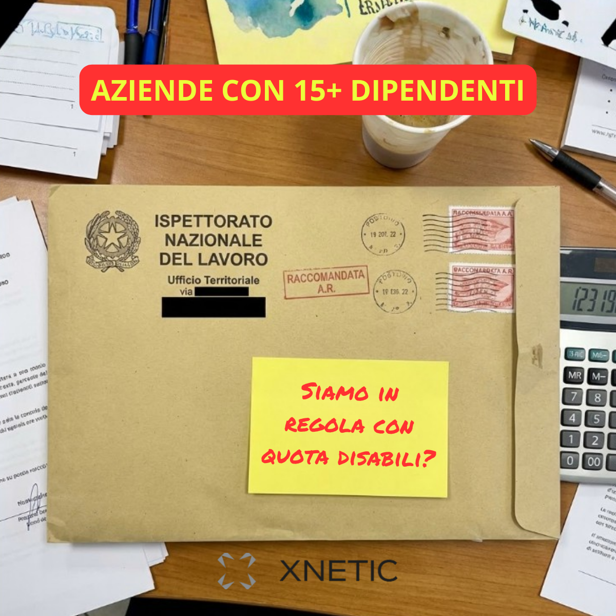 Xnetic Facebook ad: Coprire la quota disabili senza assunzioni dirette? Si può.