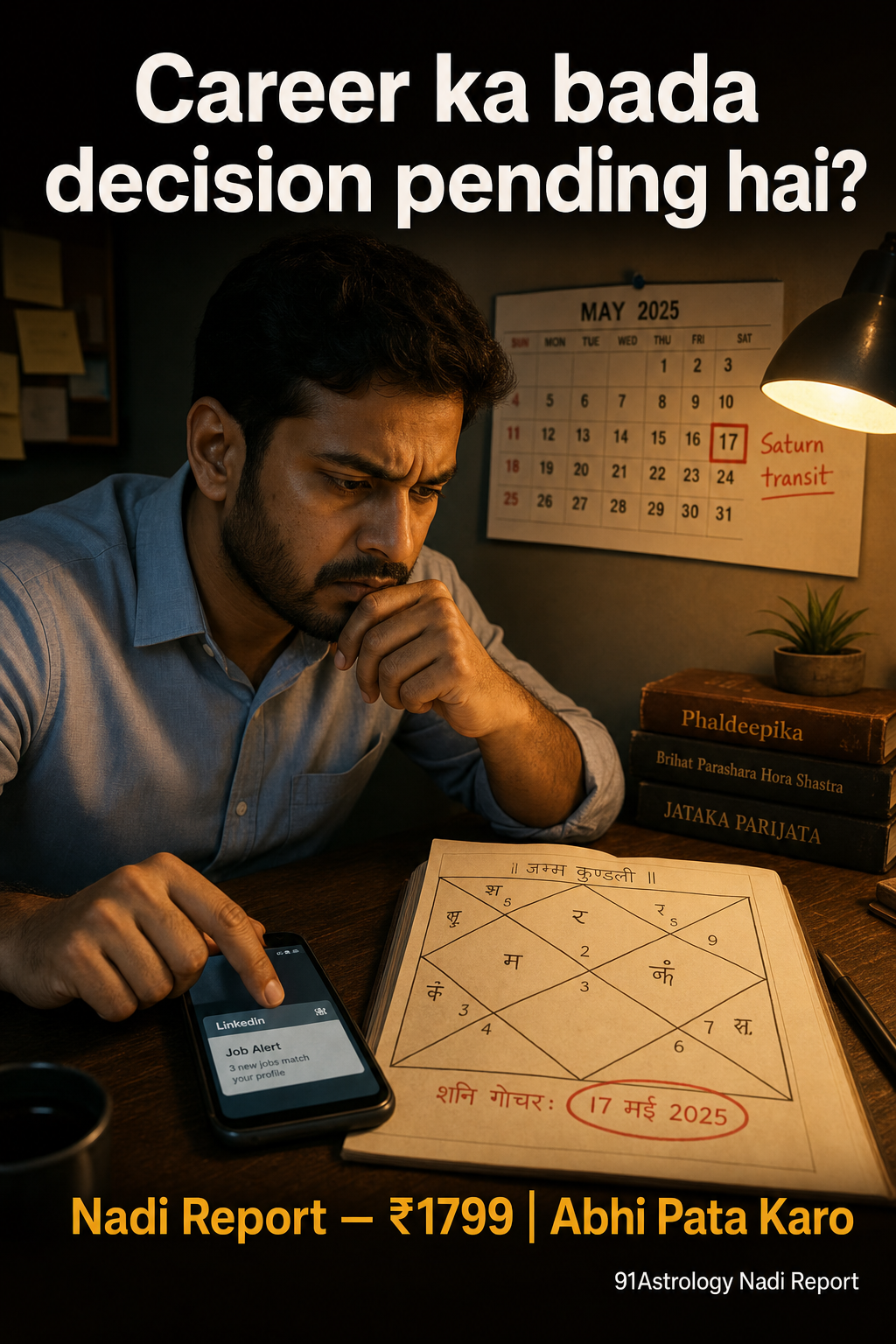 Bhrigu Nandi Nadi Insights Facebook ad: Nadi Report, Career Timing Abhi Pata Karo