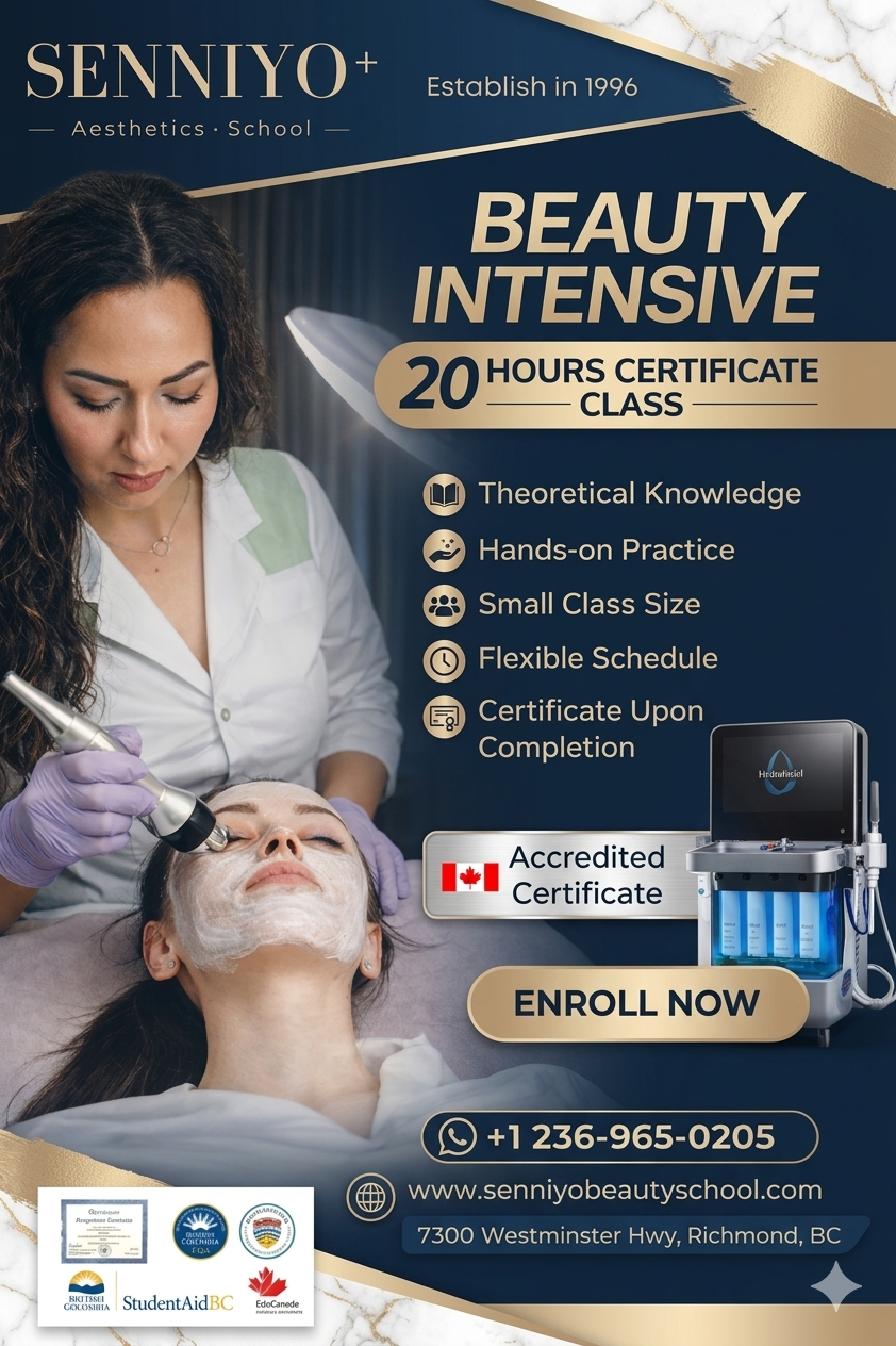 Senniyo Aesthetics International School of Canada Inc. 仙妮亞國際美容訓練學校 Facebook ad