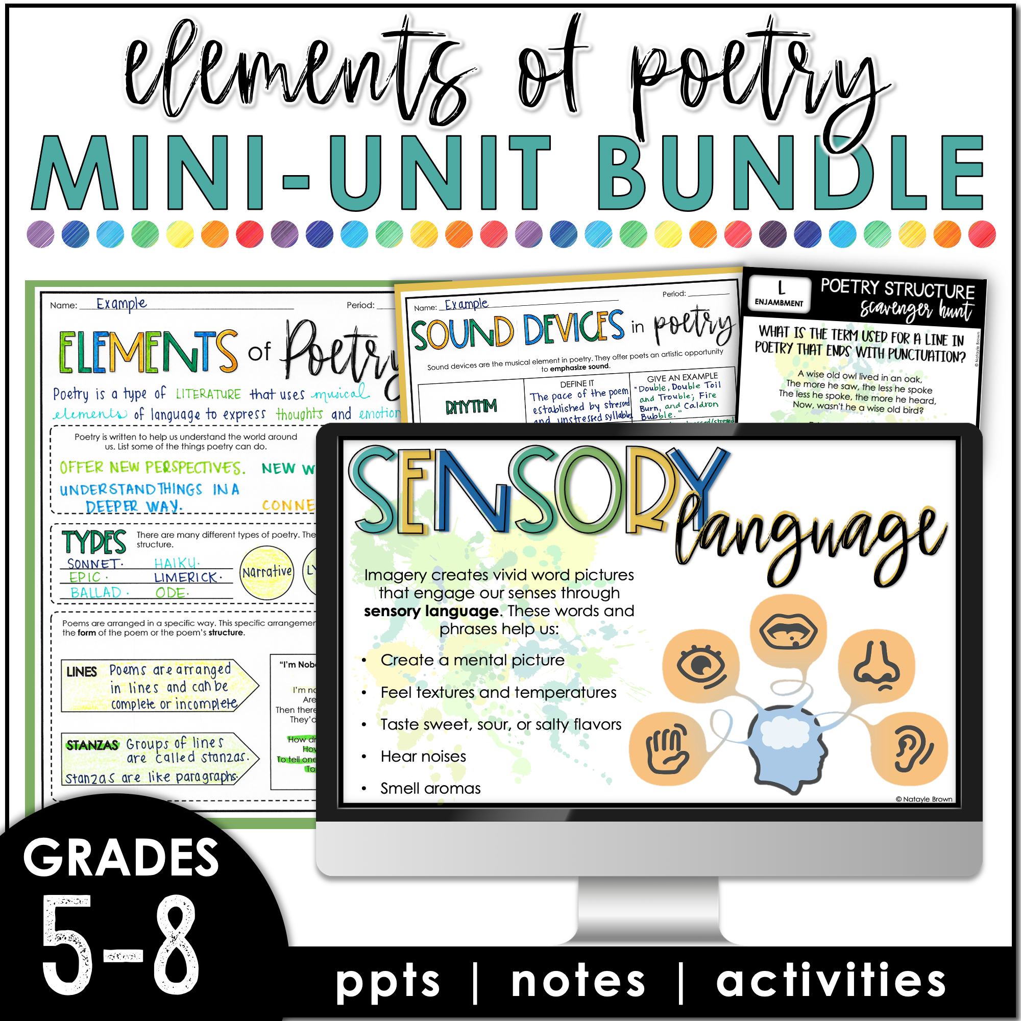 Hey Natayle Facebook ad: Teach poetry with confidence!