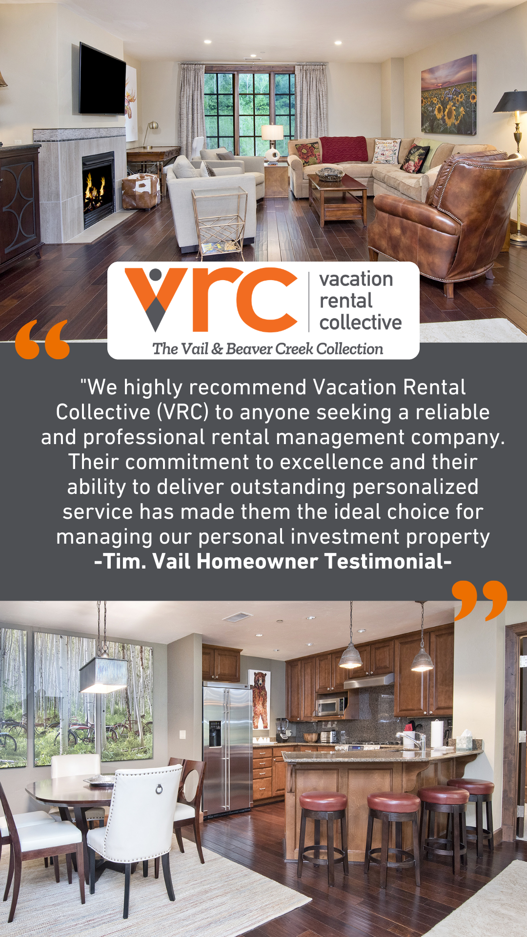 Vacation Rental Collective Facebook ad from Mar 25, 2026