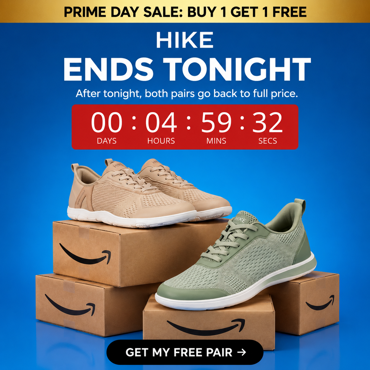 HIKE Footwear Facebook ad