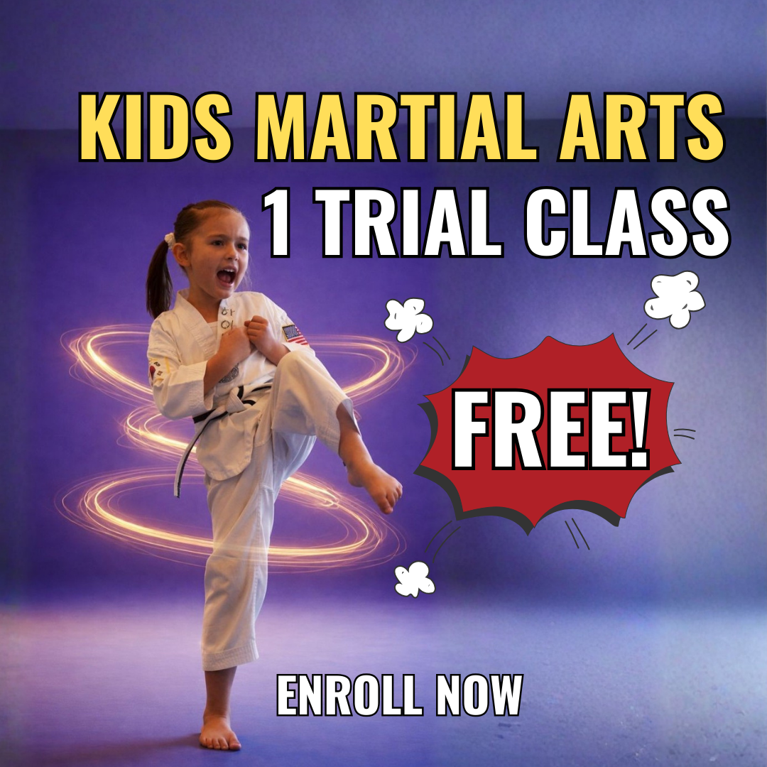 K-Taekwondo U.S Black Belt Center Facebook ad: Game Changer-Free Kids Martial Arts In Houston