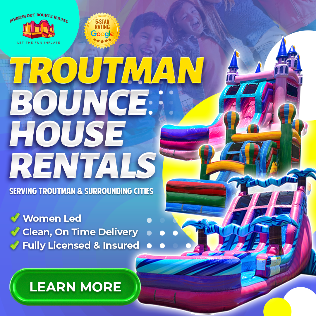 Bouncin Out Bounce Houses LLC Facebook ad: SAVE YOUR DATE NOW!
