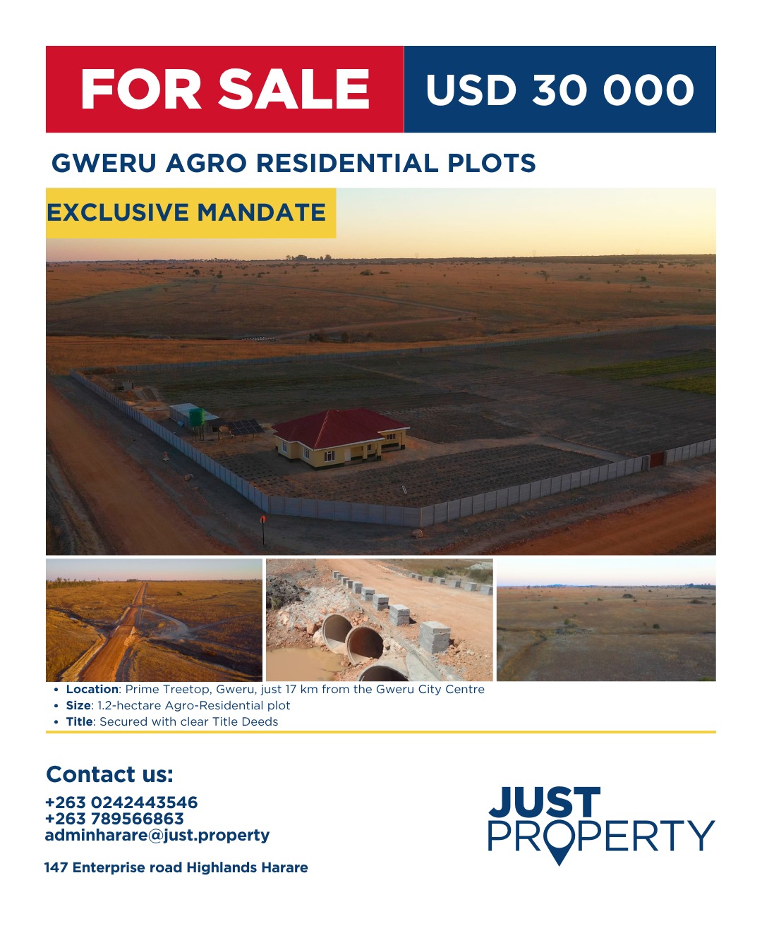 Just Property Harare Facebook ad