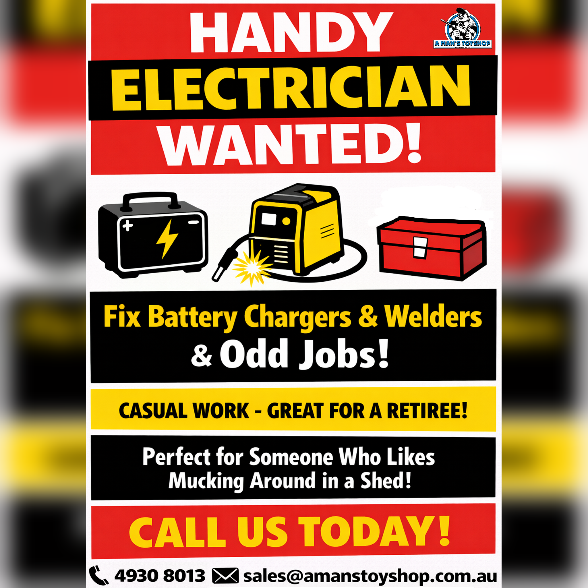 A Man's Toyshop Rockhampton Facebook ad