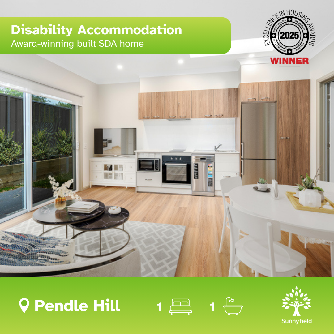 Sunnyfield Disability Services Facebook ad: 2025 Most Trusted NDIS Service Provider Brand