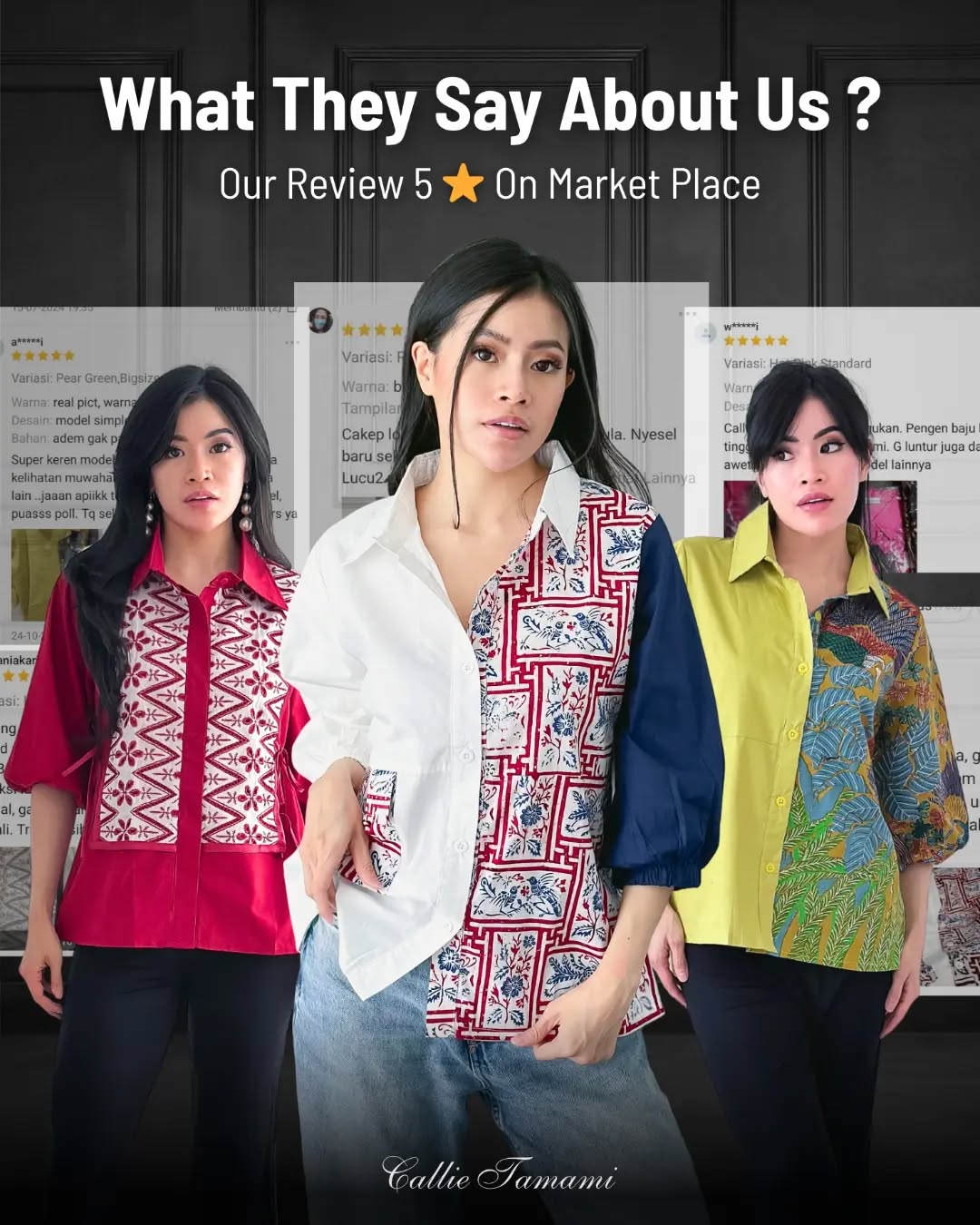 Callie Tamami Fashion Facebook ad: Akan selalu ada kualitas di balik produksi kami