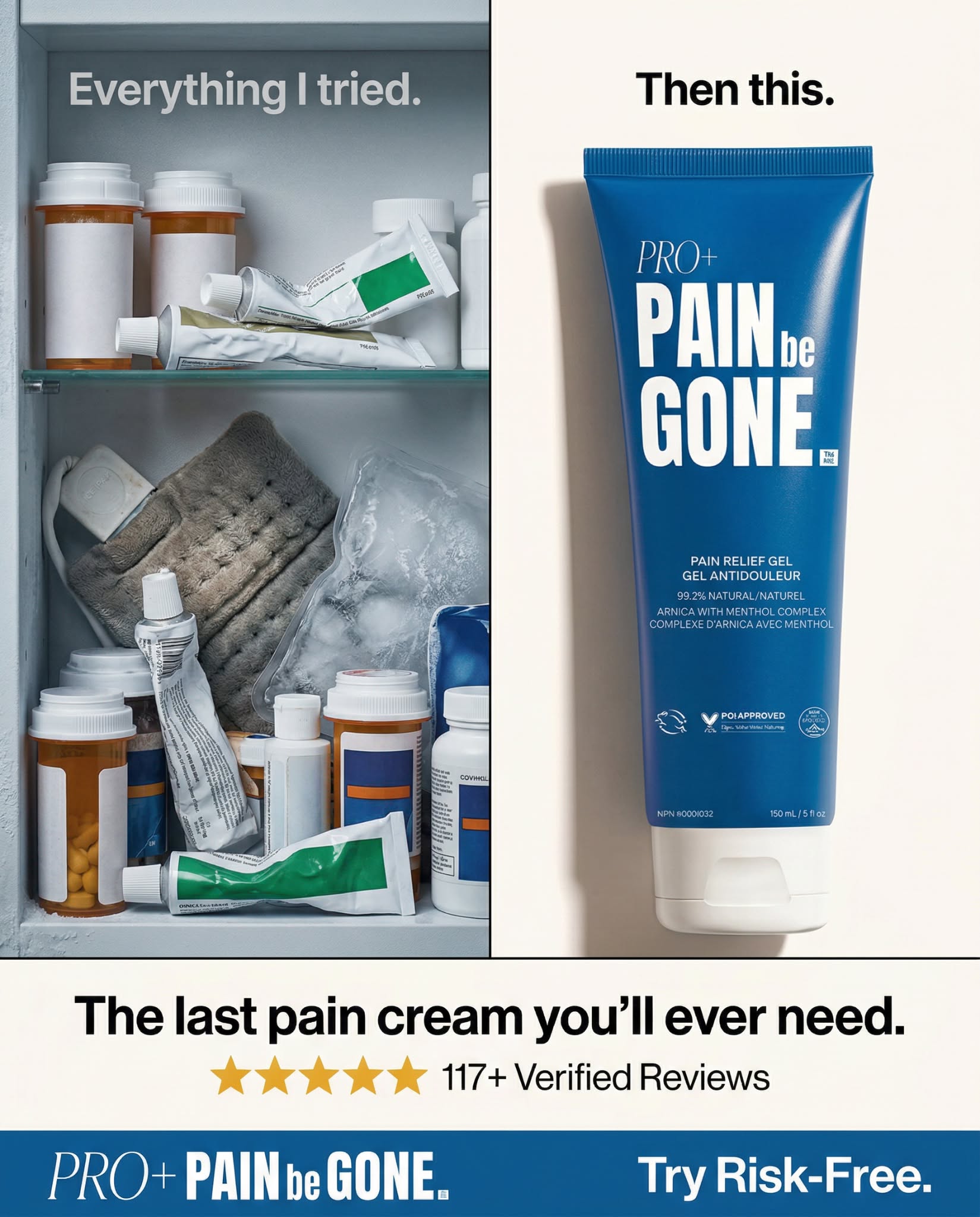 Pain Be Gone Pro Facebook ad
