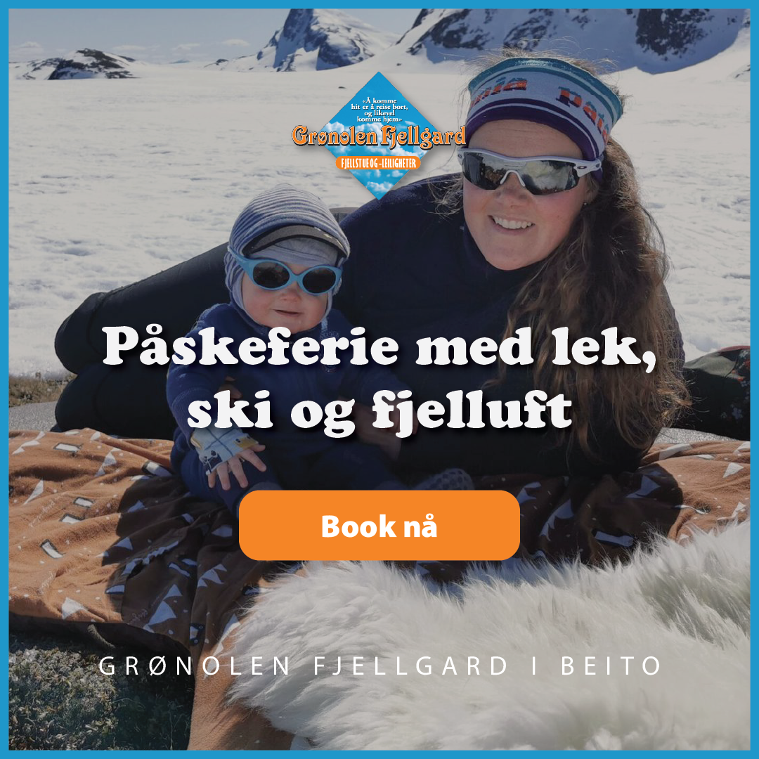 Grønolen Fjellgard Facebook ad: Snø, ski, lek og ekte påskestemning - samlet…