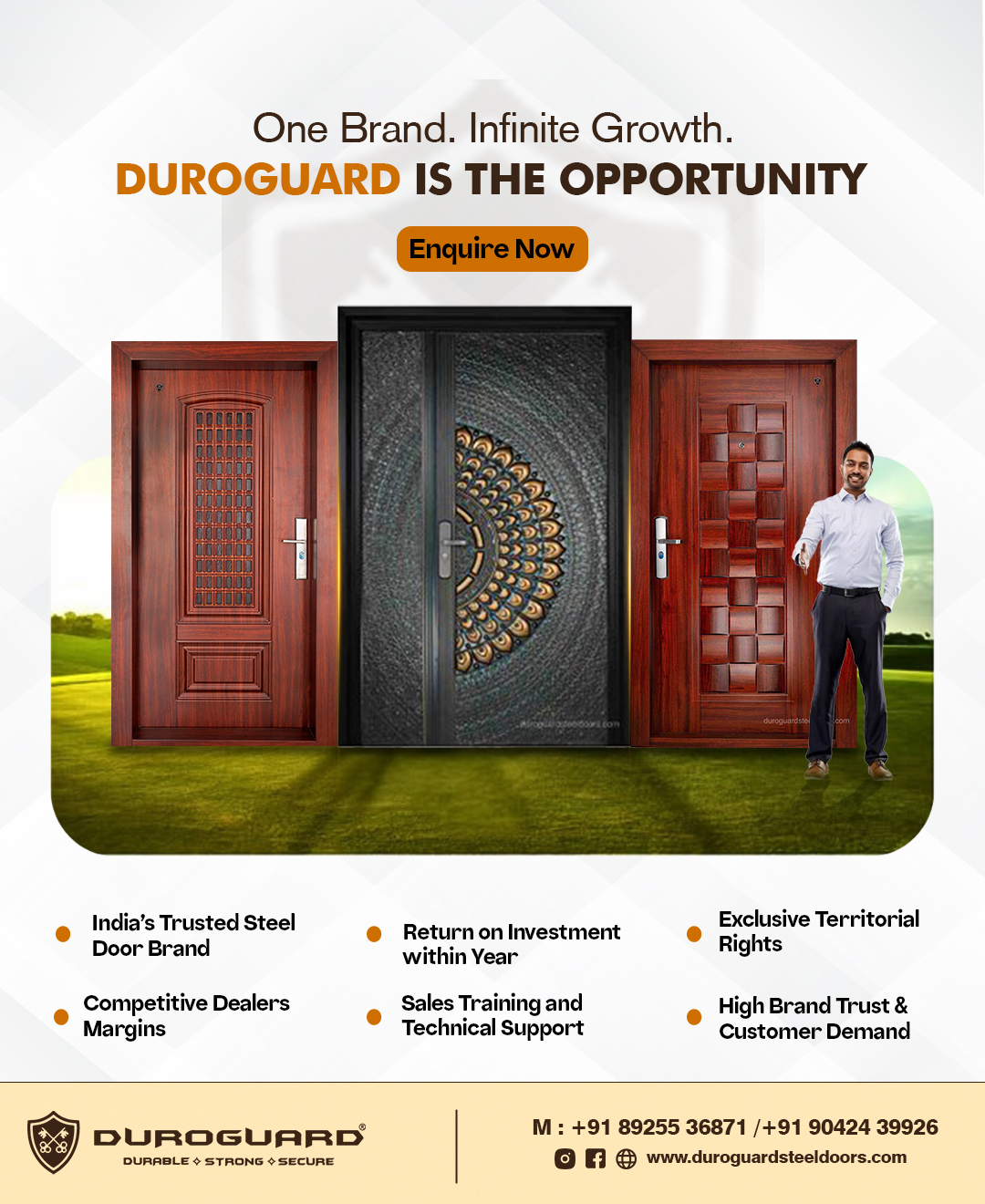 Duroguard Steel Doors Facebook ad: Start a Profitable Dealership Business in Your City!