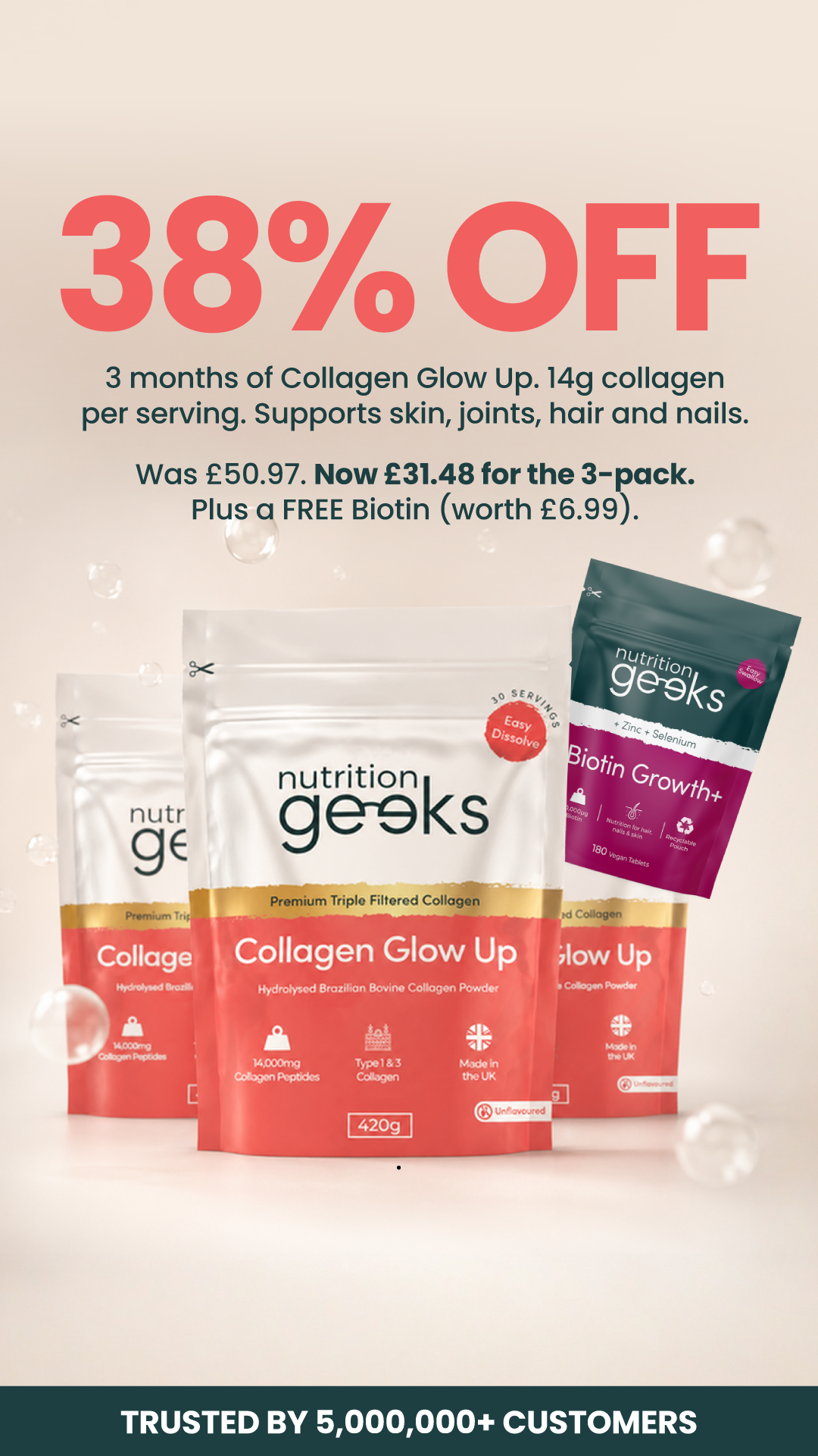 Nutrition Geeks Facebook ad