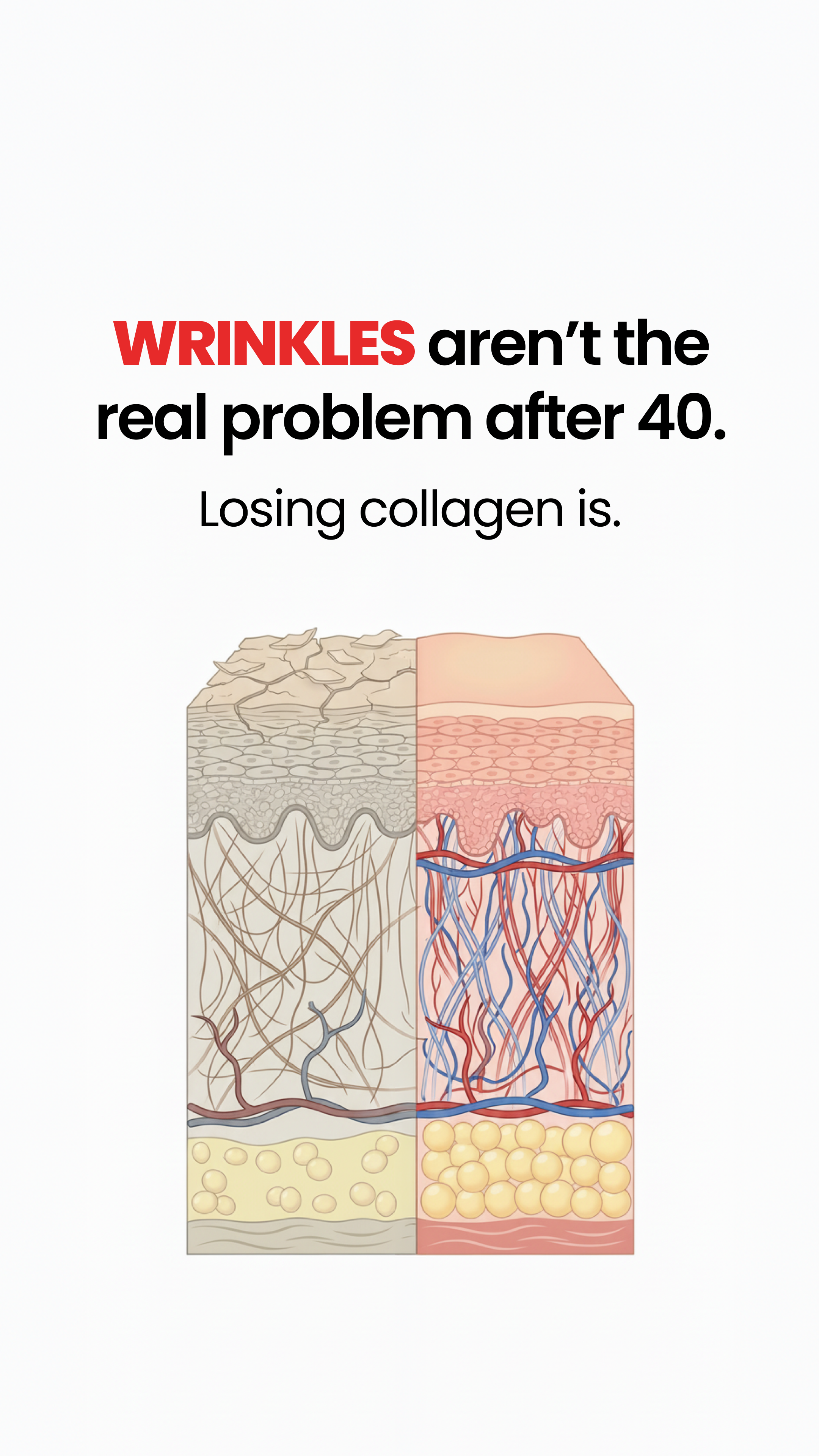 Radiant Over 40 Facebook ad