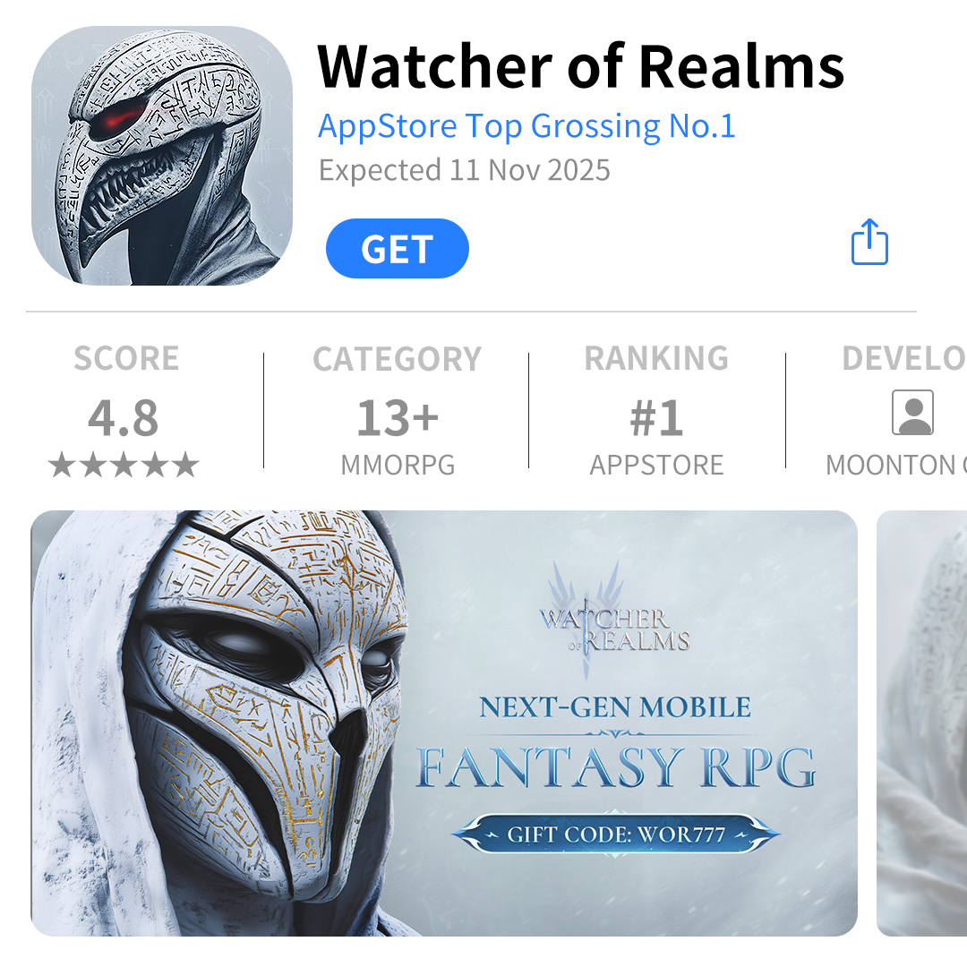 Watcher of Realms Facebook ad: Amazing 30x Coming Today