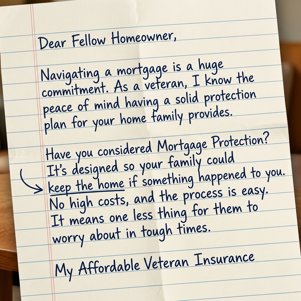 My Affordable Veteran Insurance Facebook ad