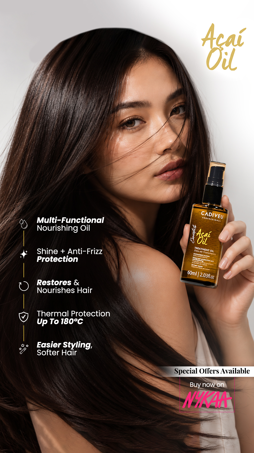 Cadiveu India Facebook ad: Humidity making your hair frizzy?